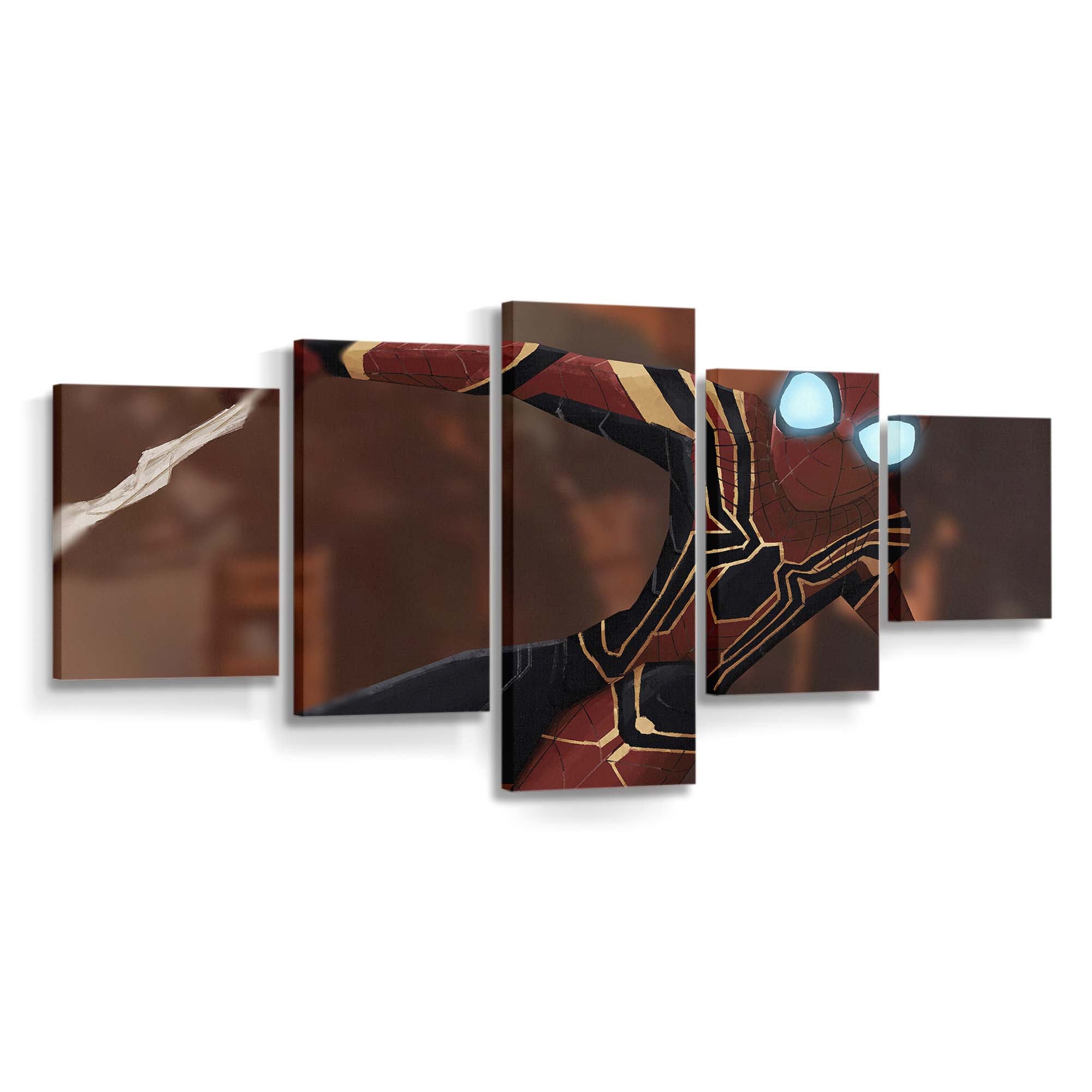 Spider Man leuchtende Augen Leinwandbild - Wanddeko Spider-Man Leinwandbild