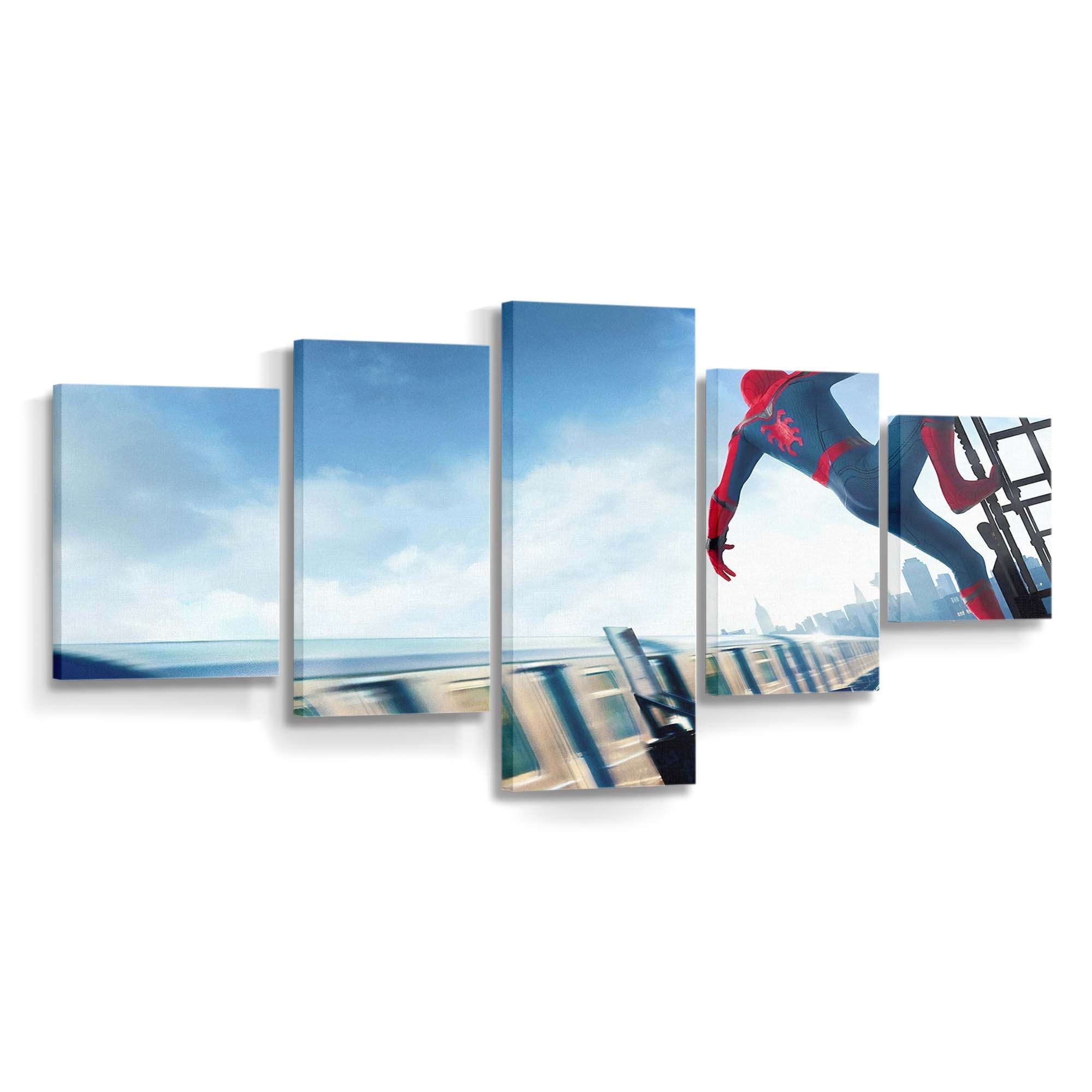 Spider Man Heimkehr 3 Leinwandbild - Wanddeko Spider-Man Leinwandbild