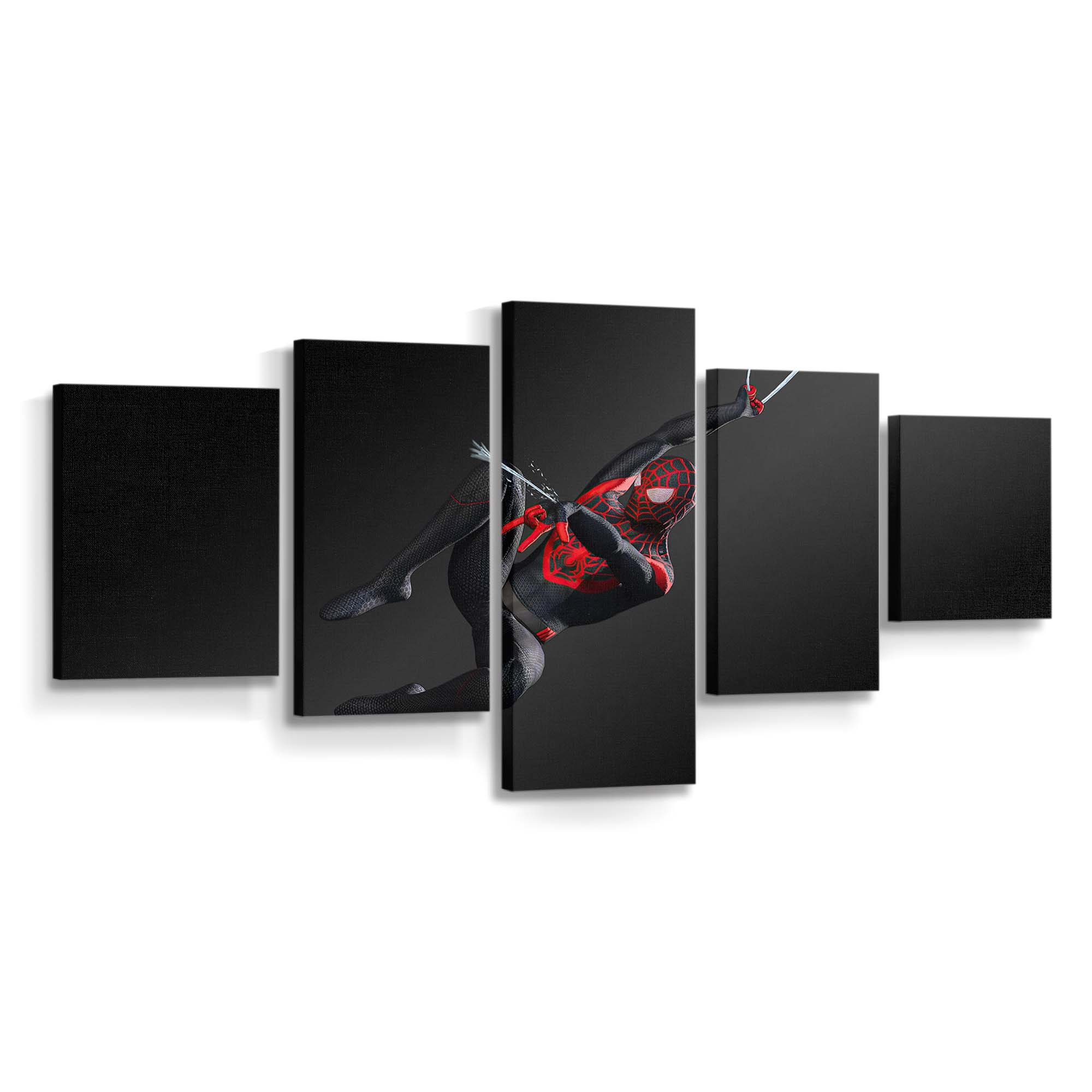 Spider Man Miles 2020 Shooter Leinwandbild - Wanddeko Spider-Man Leinwandbild