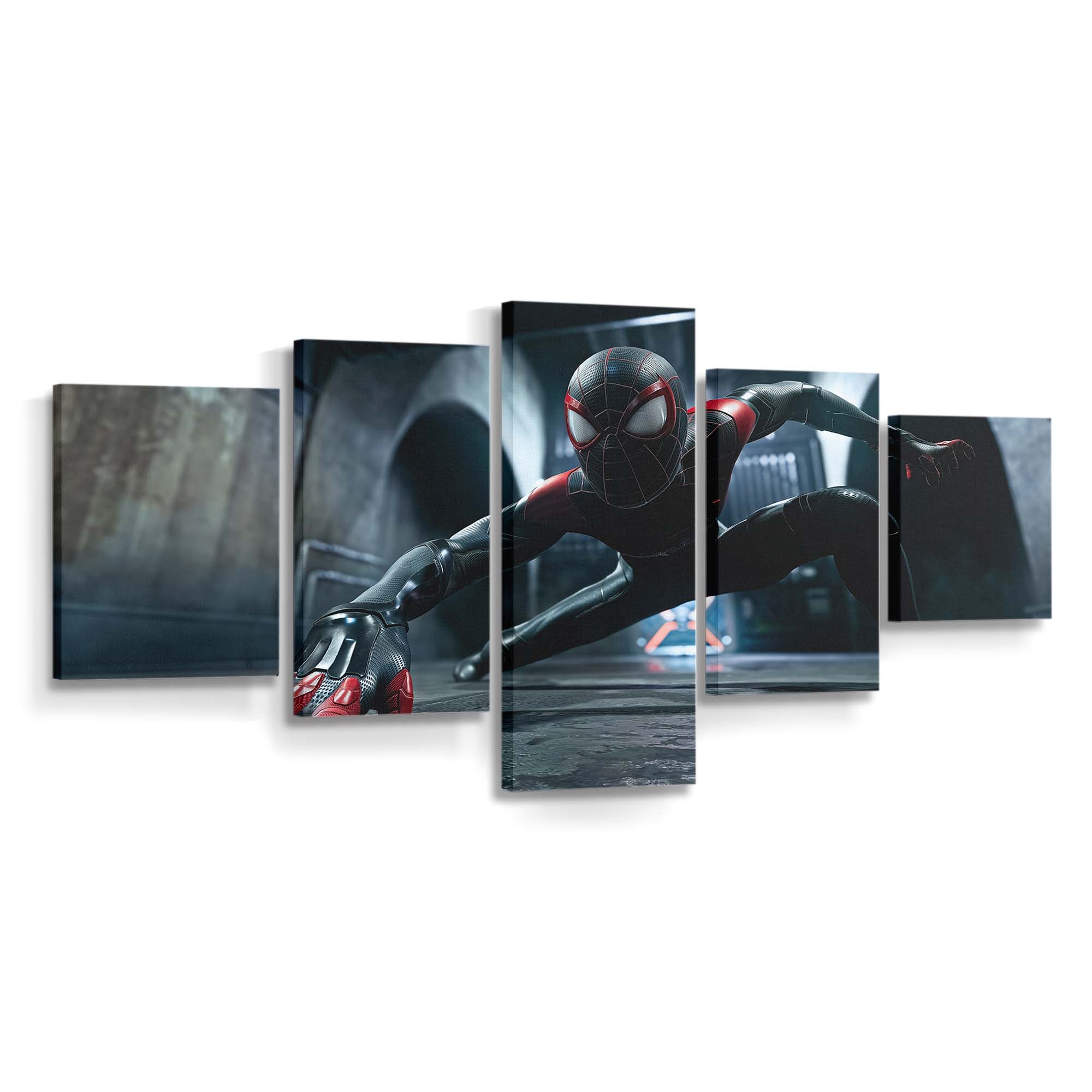 Spider Man Miles Morales 2 Leinwandbild - Wanddeko Spider-Man Leinwandbild