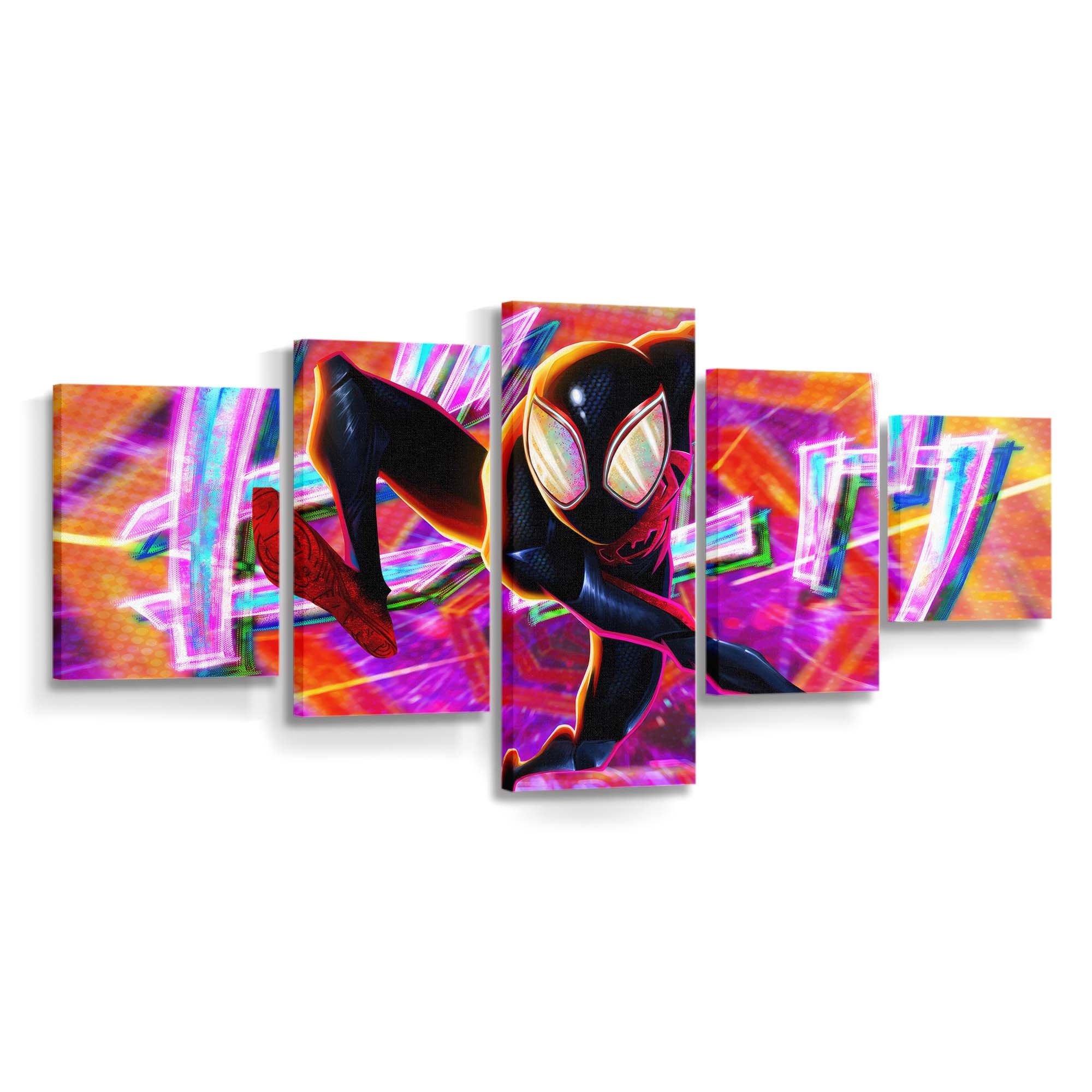 Spider Man Miles Morales Art New Leinwandbild - Wanddeko Spider-Man Leinwandbild
