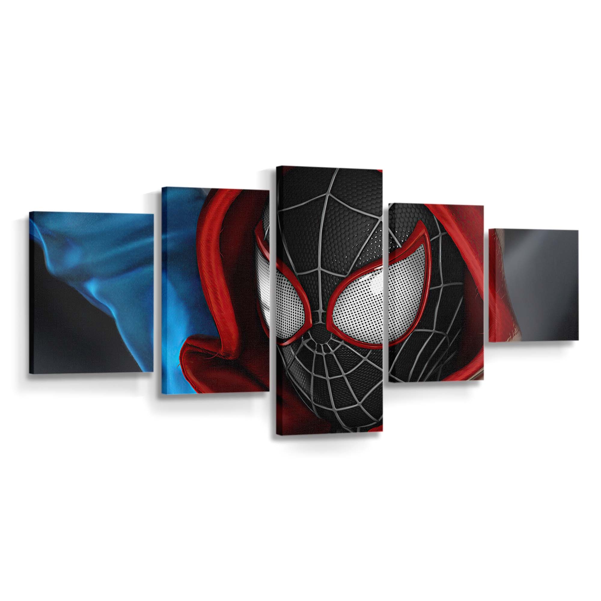 Spider Man Miles Morales Costume Leinwandbild - Wanddeko Spider-Man Leinwandbild