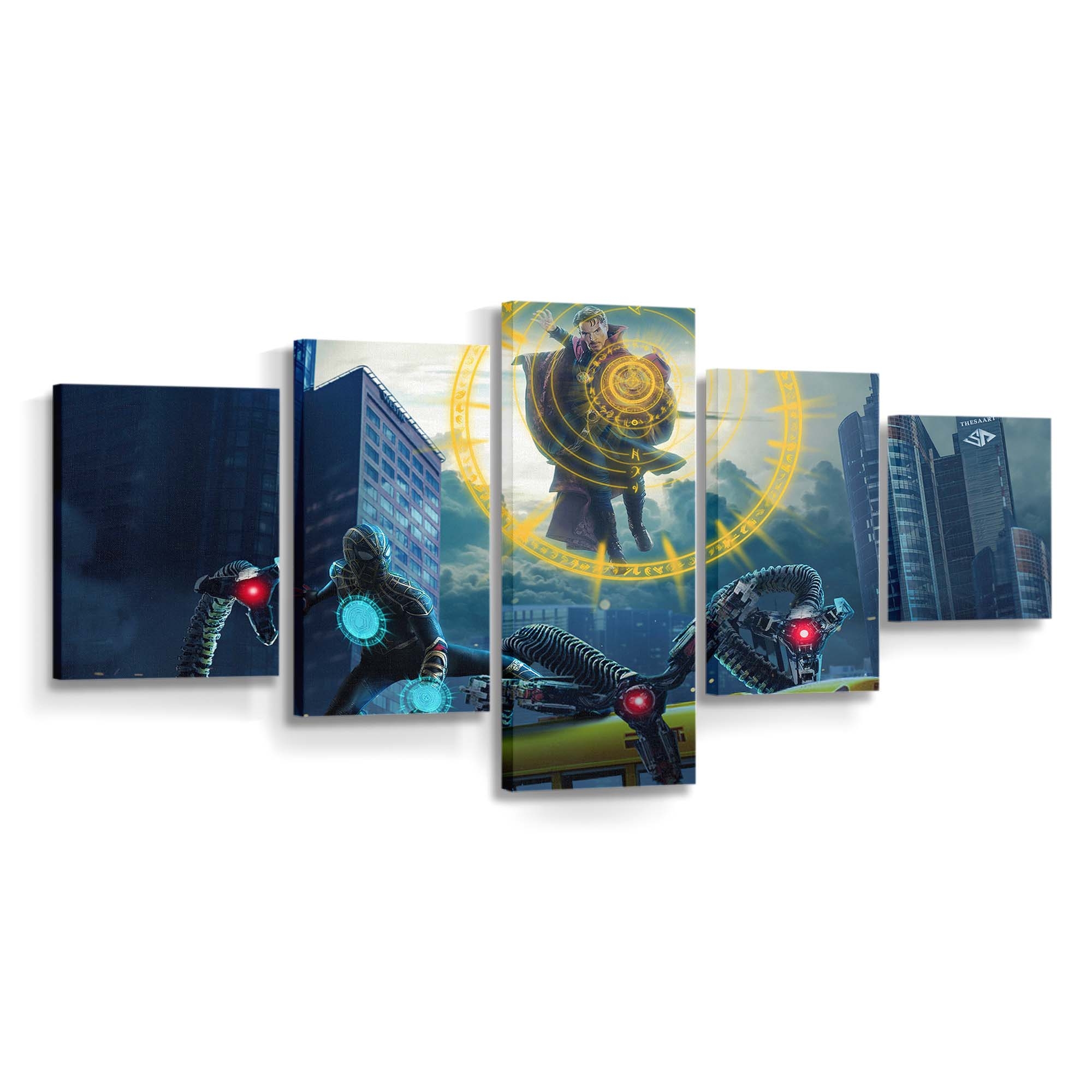 Spider Man: No Way Home Concept Arts Leinwandbild - Wanddeko Spider-Man Leinwandbild