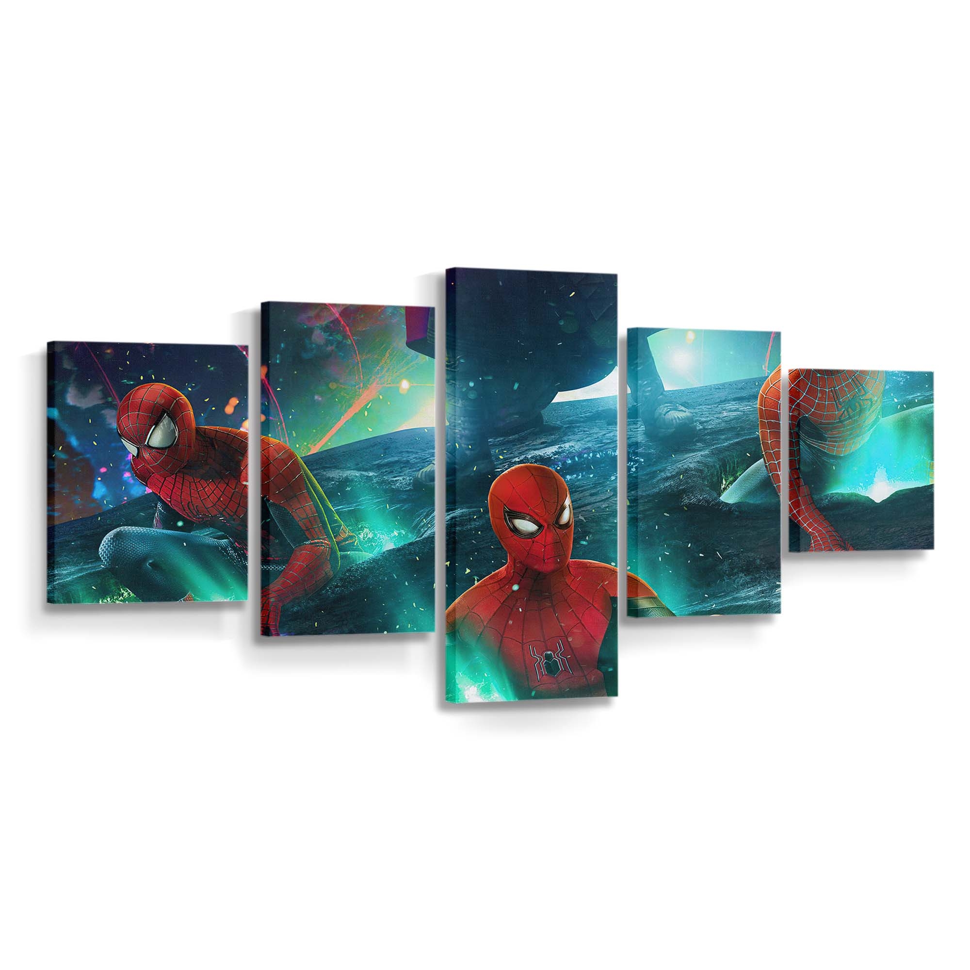 Spider Man: No Way Home Into The Spiderverse Leinwandbild - Wanddeko Spider-Man Leinwandbild