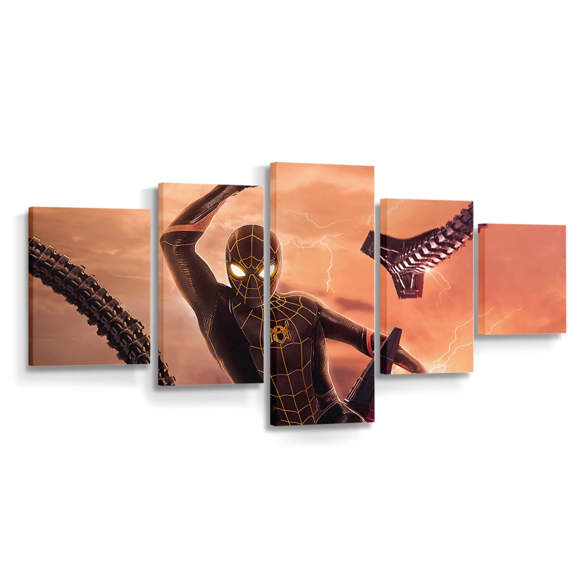 Spider Man: No Way Home Marvel Fan Art Leinwandbild - Wanddeko Spider-Man Leinwandbild
