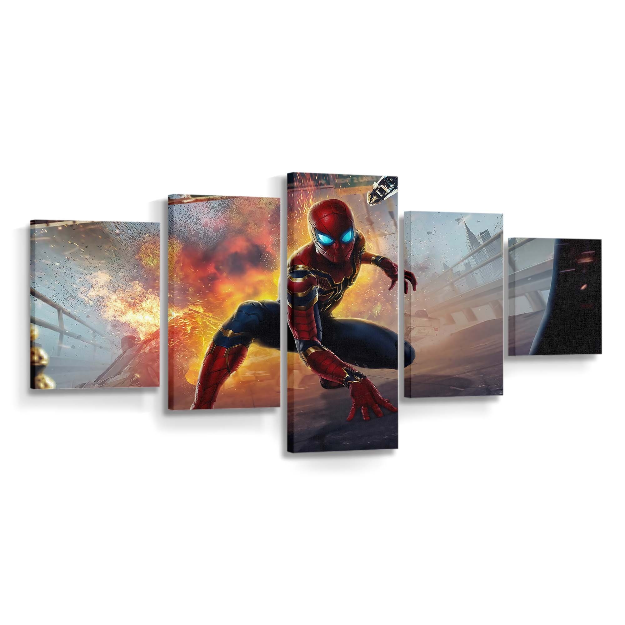 Spider Man: No Way Home Poster Design Leinwandbild - Wanddeko Spider-Man Leinwandbild