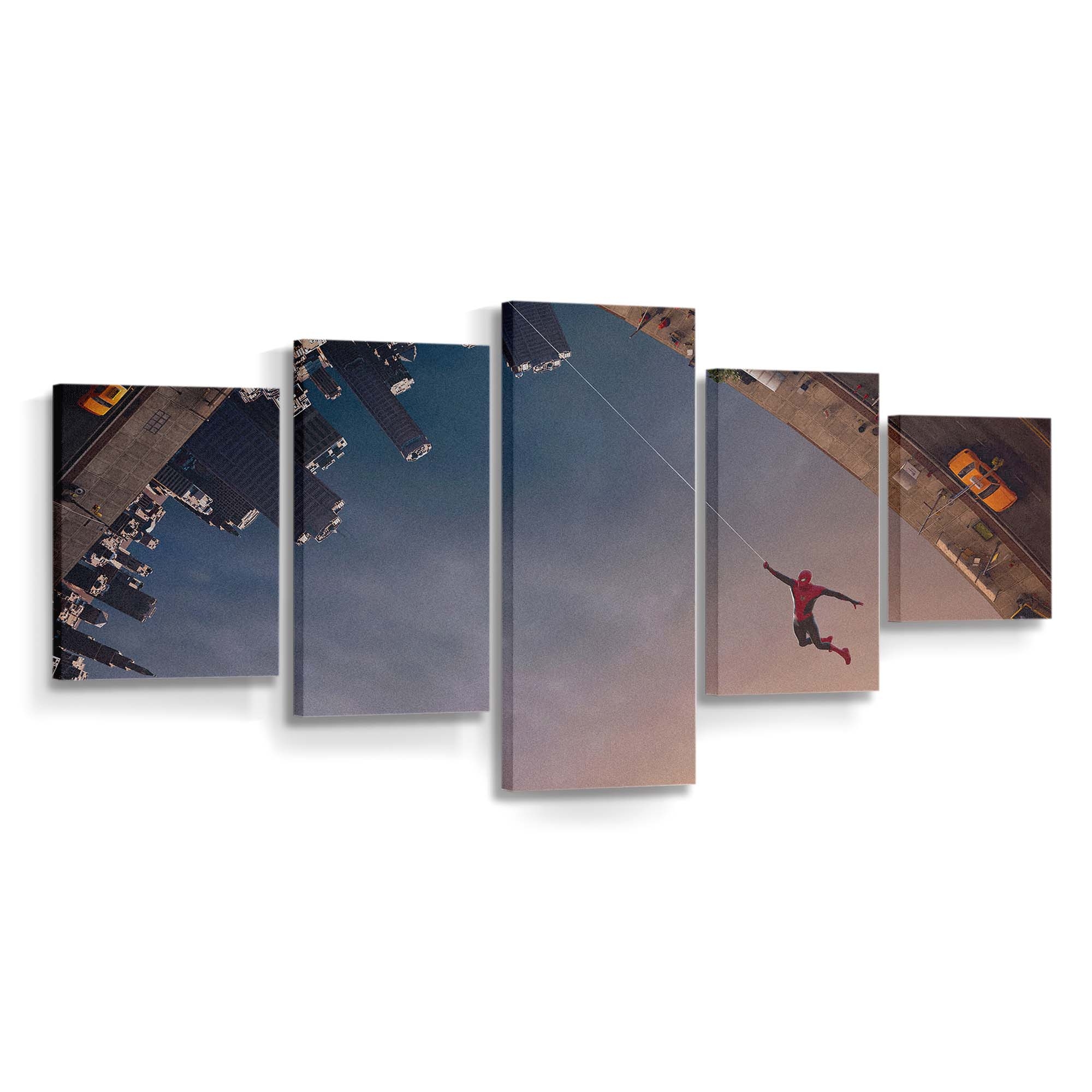 Spider Man: No Way Home Swinging Leinwandbild - Wanddeko Spider-Man Leinwandbild