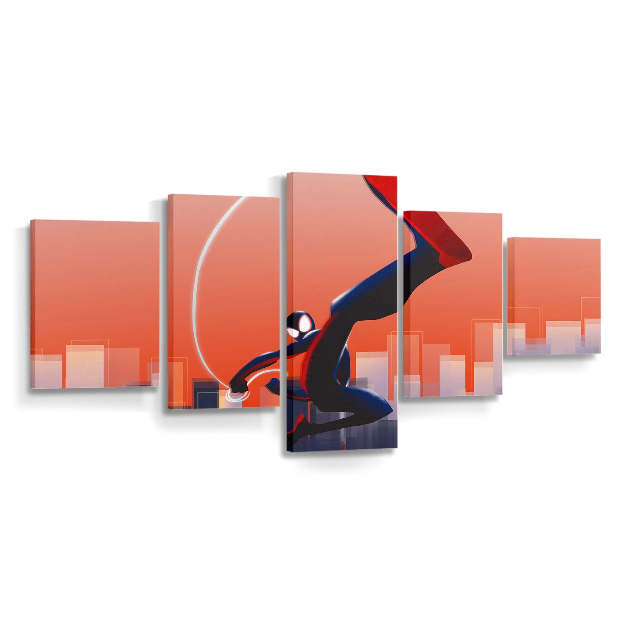 Spider Man Swinger Leinwandbild - Wanddeko Spider-Man Leinwandbild