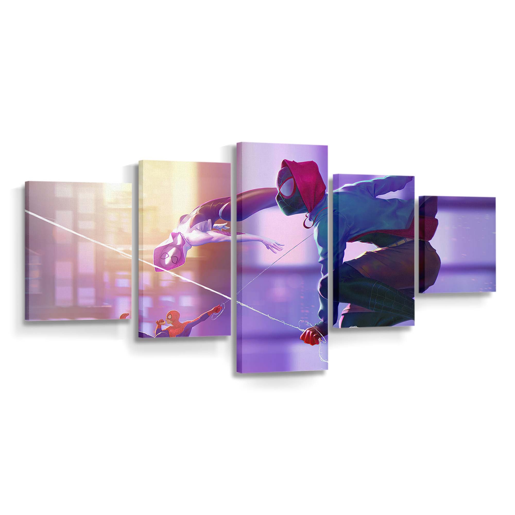 Spider Man Team Leinwandbild - Wanddeko Spider-Man Leinwandbild