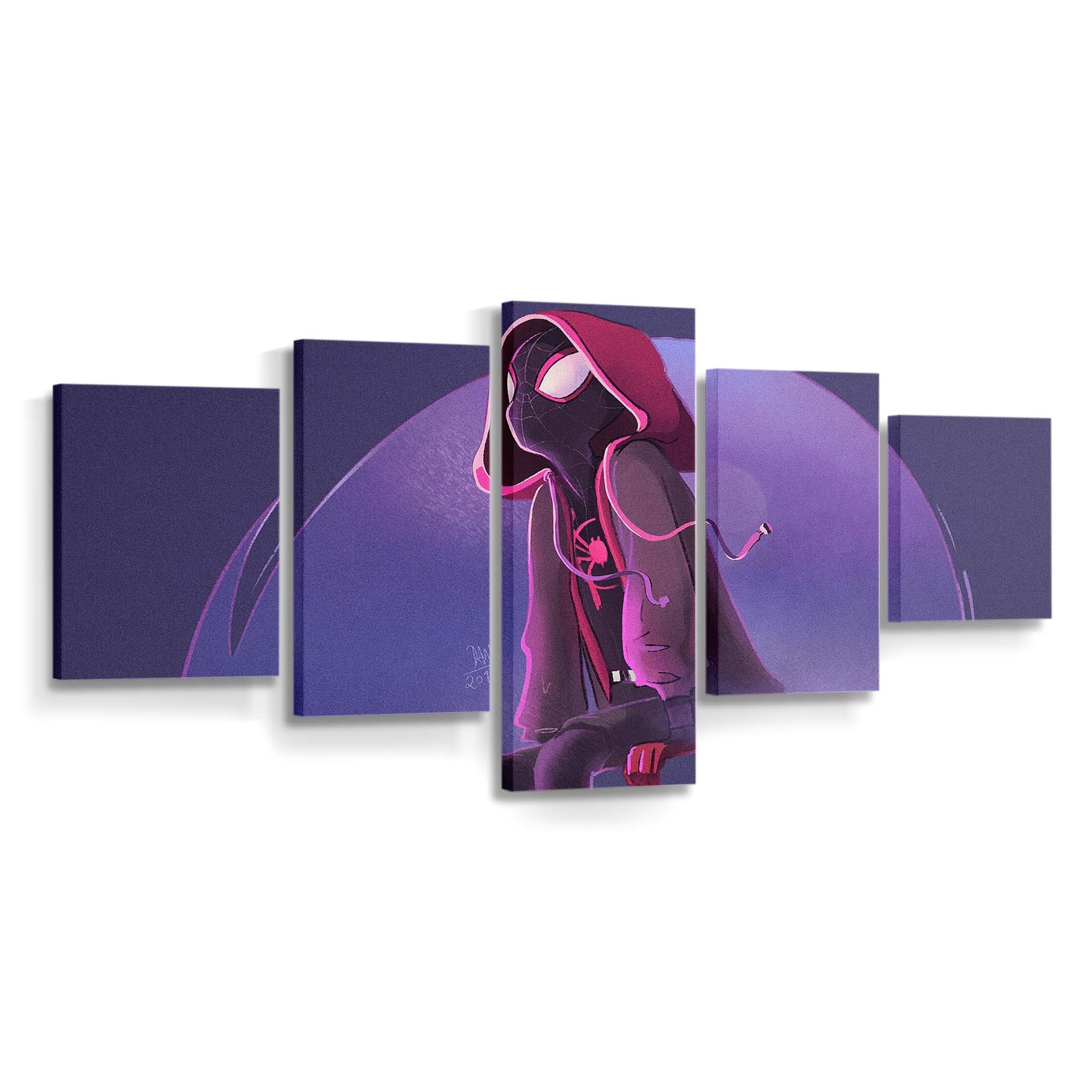 Spider Man Denken Leinwandbild - Wanddeko Spider-Man Leinwandbild