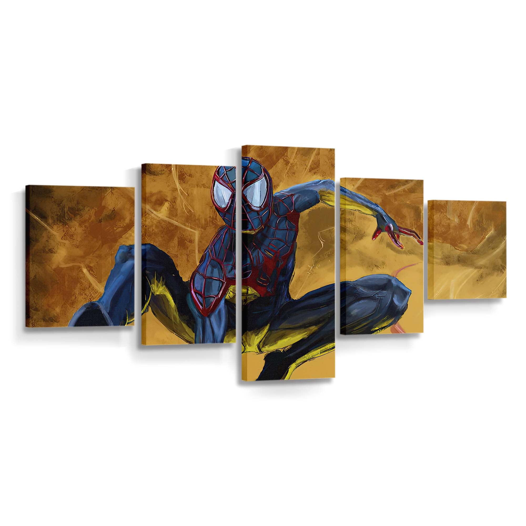 Spider Man gegen Venom Leinwandbild - Wanddeko Spider-Man Leinwandbild