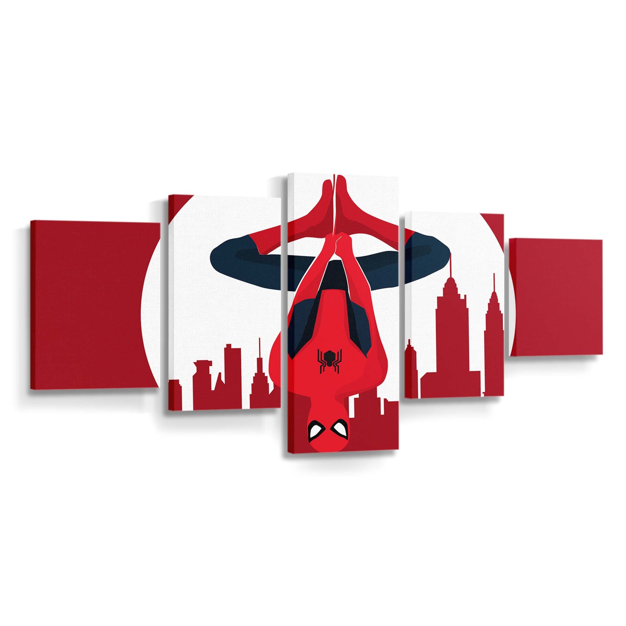 Spider Man Vektorgrafik Leinwandbild - Wanddeko Spider-Man Leinwandbild