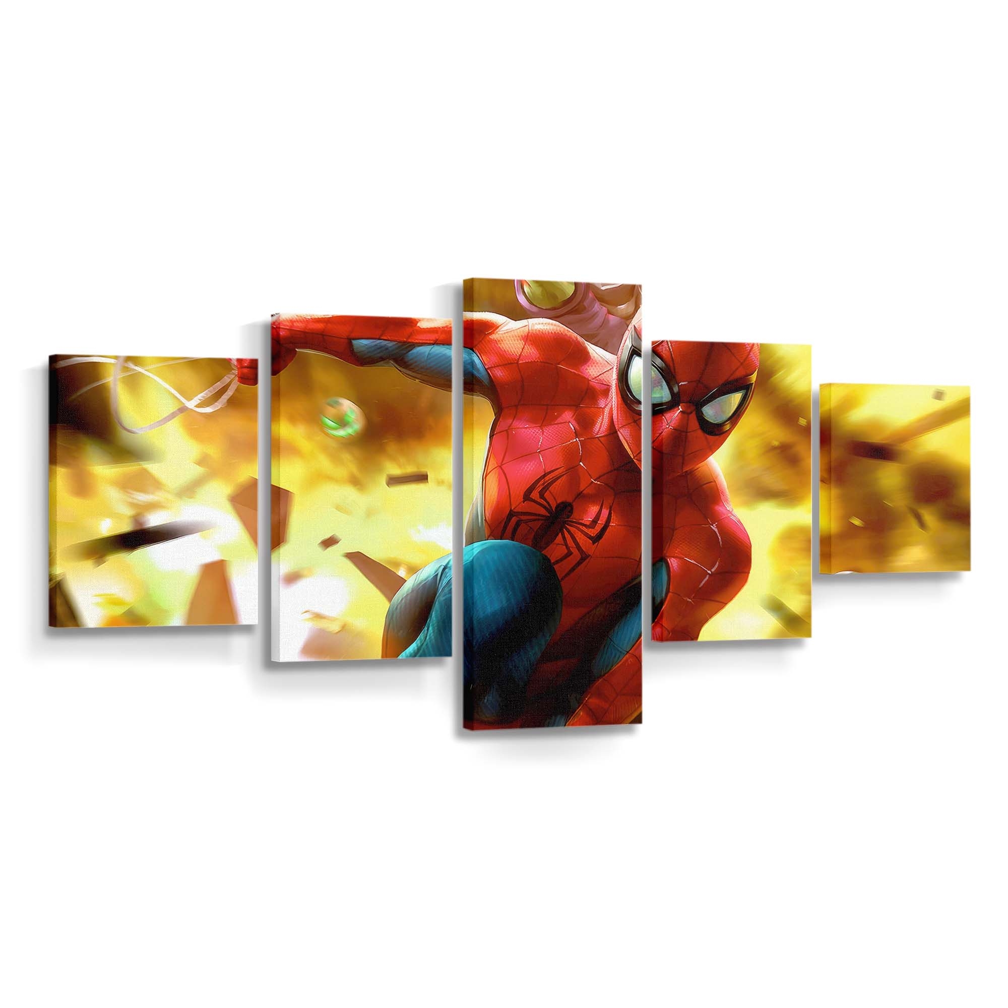 Spider Man gegen Goblin Leinwandbild - Wanddeko Spider-Man Leinwandbild