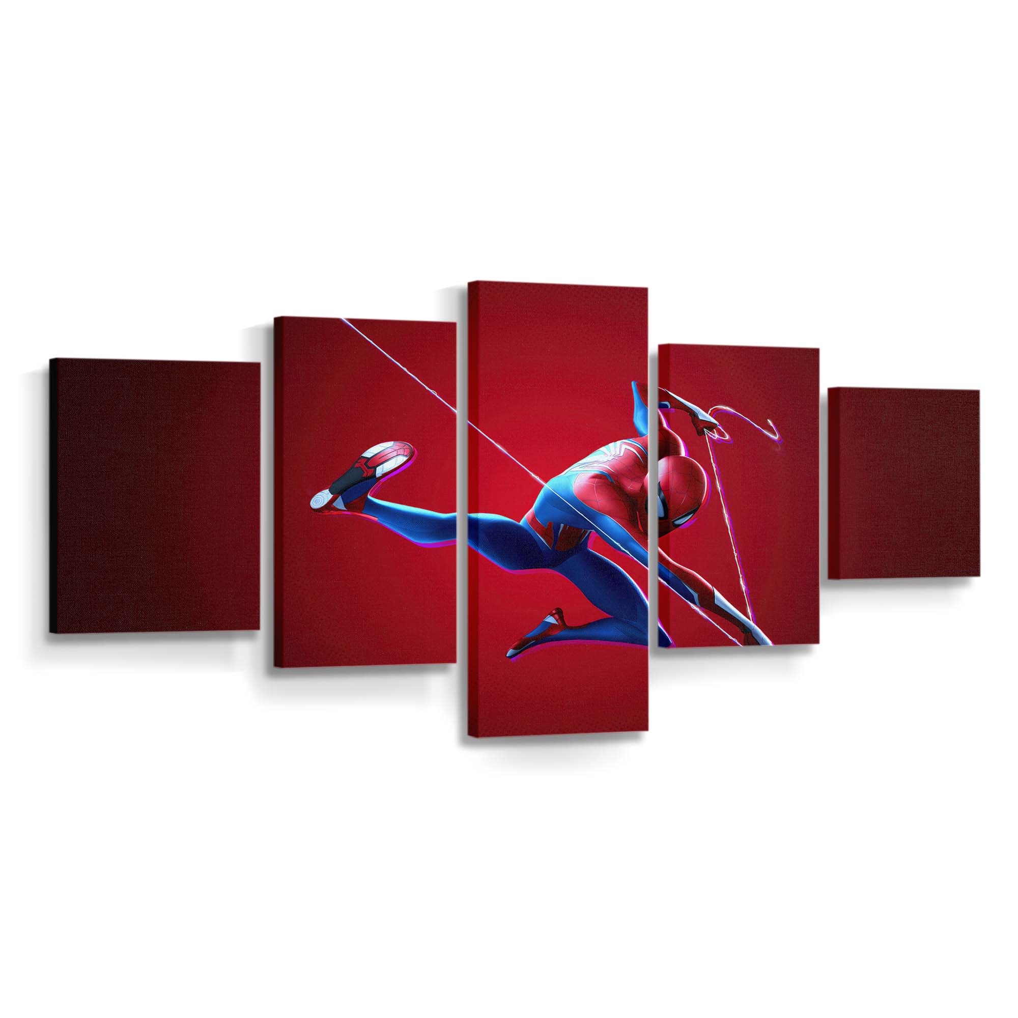 Spider Man Netz 2 Leinwandbild - Wanddeko Spider-Man Leinwandbild