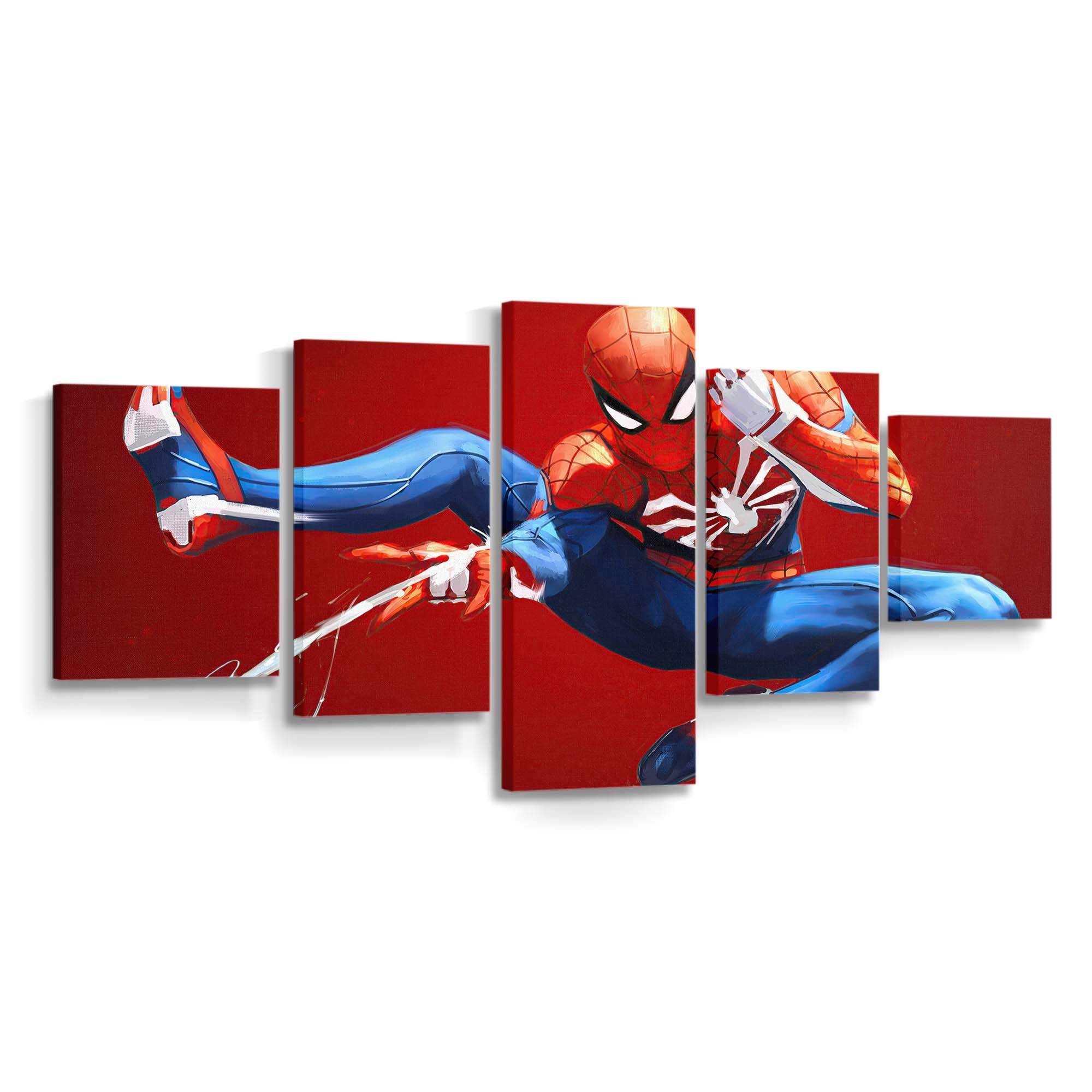 Spider Man Netzwerfer Leinwandbild - Wanddeko Spider-Man Leinwandbild