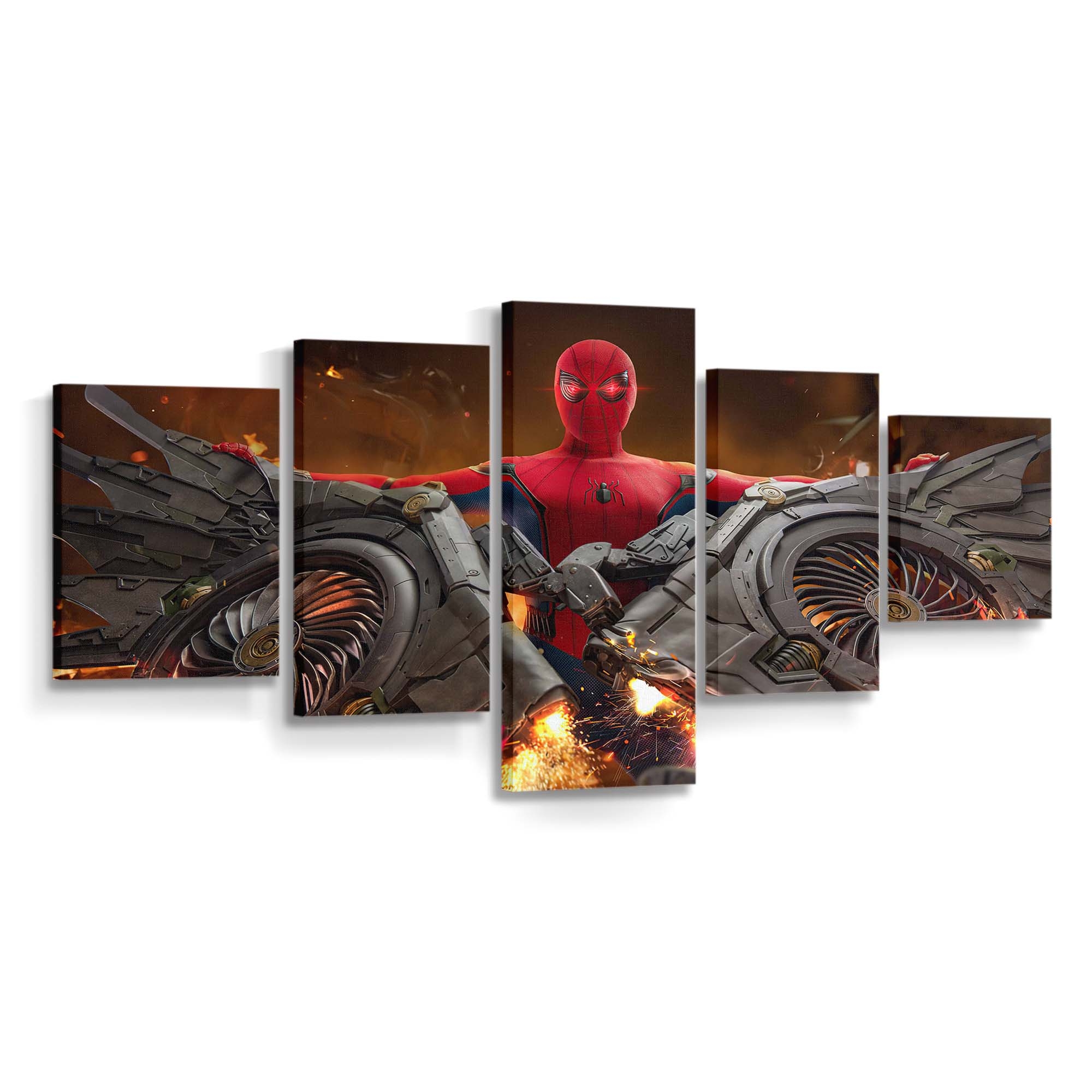 Spider Man Flügel Kunst Leinwandbild - Wanddeko Spider-Man Leinwandbild