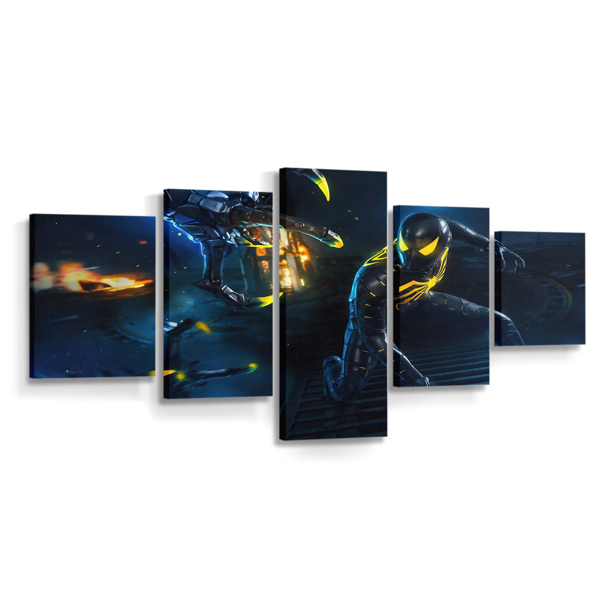 Spider Man Anti Ock Anzug 4 Leinwandbild - Wanddeko Spider-Man Leinwandbild