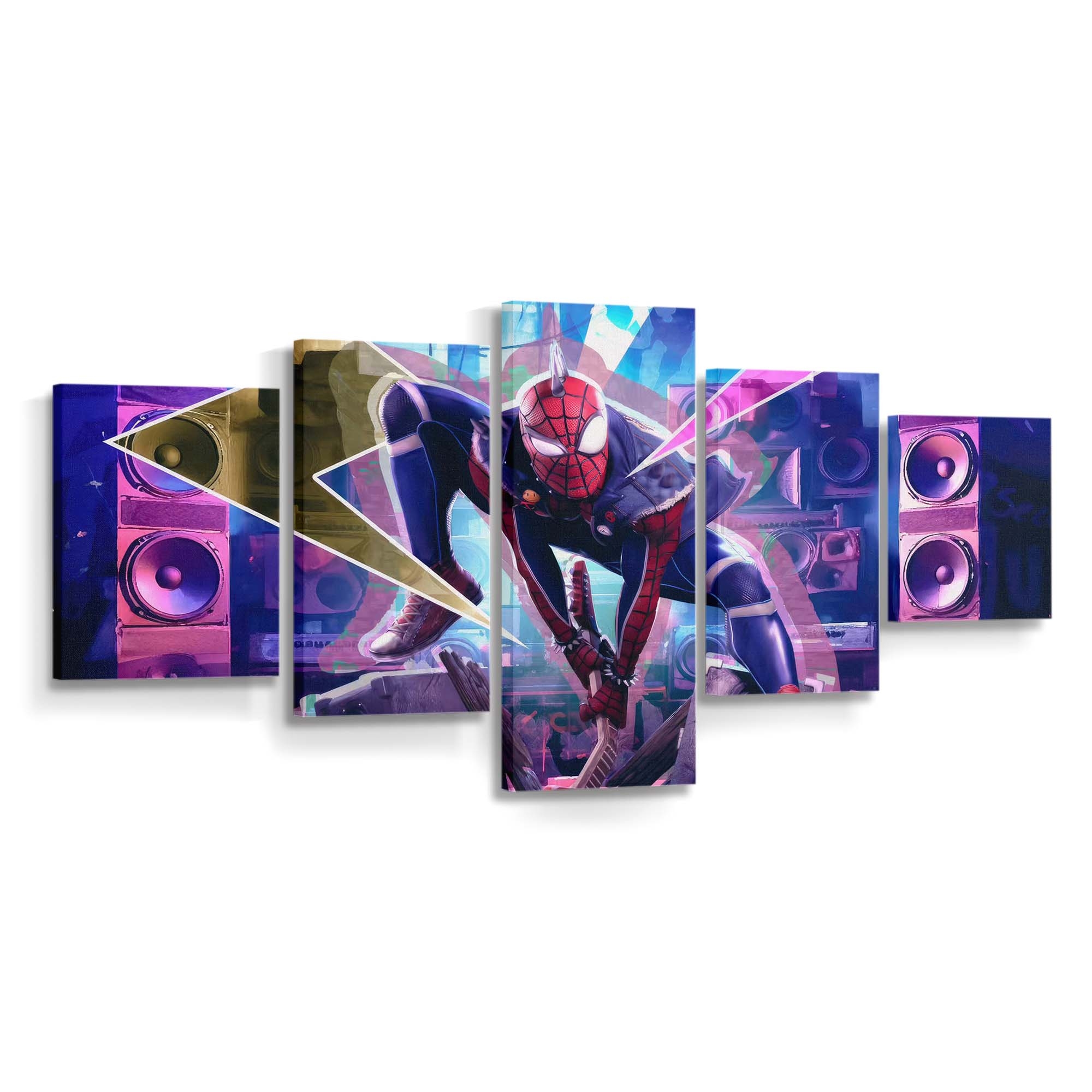 Spider Punk 2 Leinwandbild - Wanddeko Spider-Man Leinwandbild