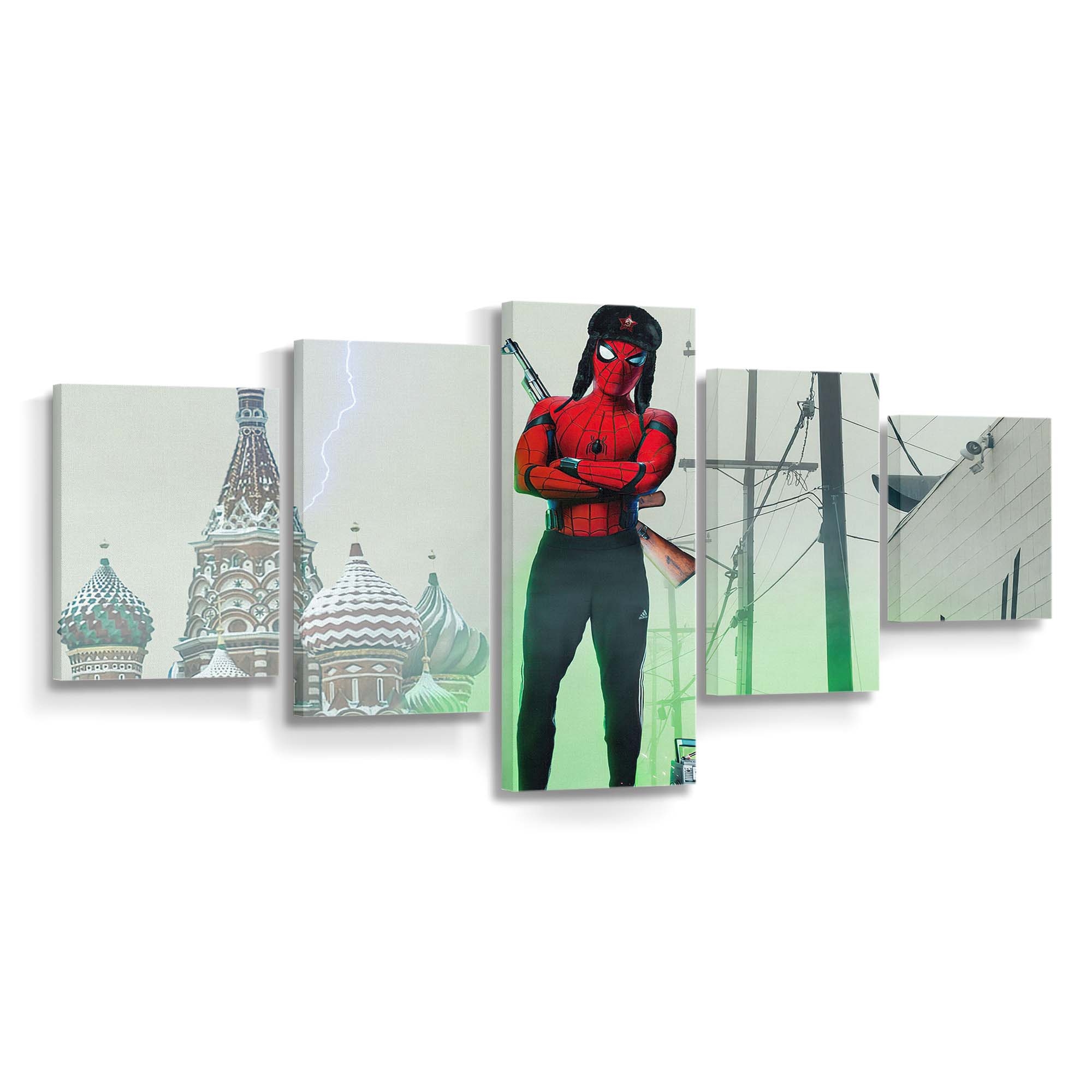 Spider Slav Konzeptposter Leinwandbild - Wanddeko Spider-Man Leinwandbild