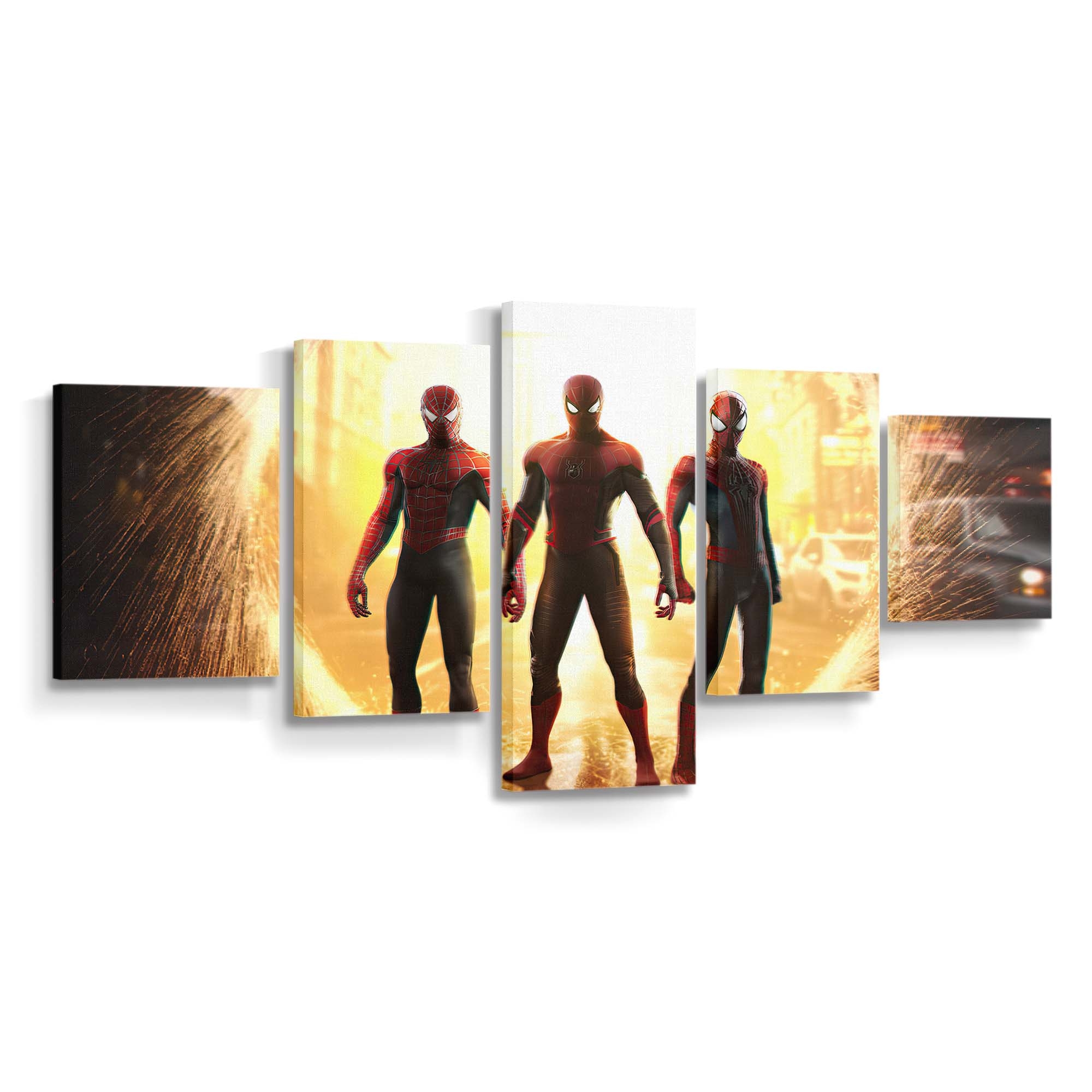 Spider Verse 2020 Leinwandbild - Wanddeko Spider-Man Leinwandbild