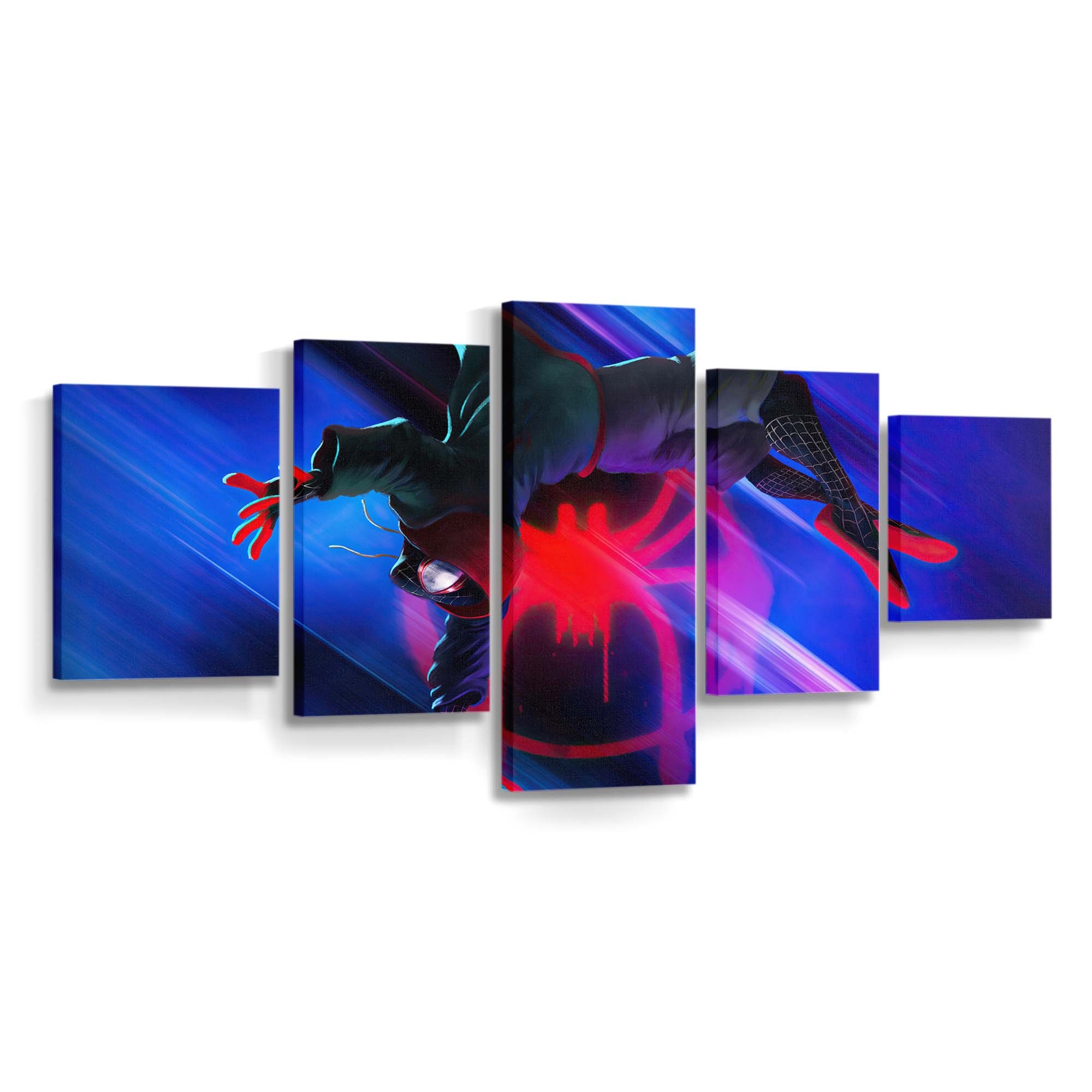 Spider Verse 2020 2 Leinwandbild - Wanddeko Spider-Man Leinwandbild