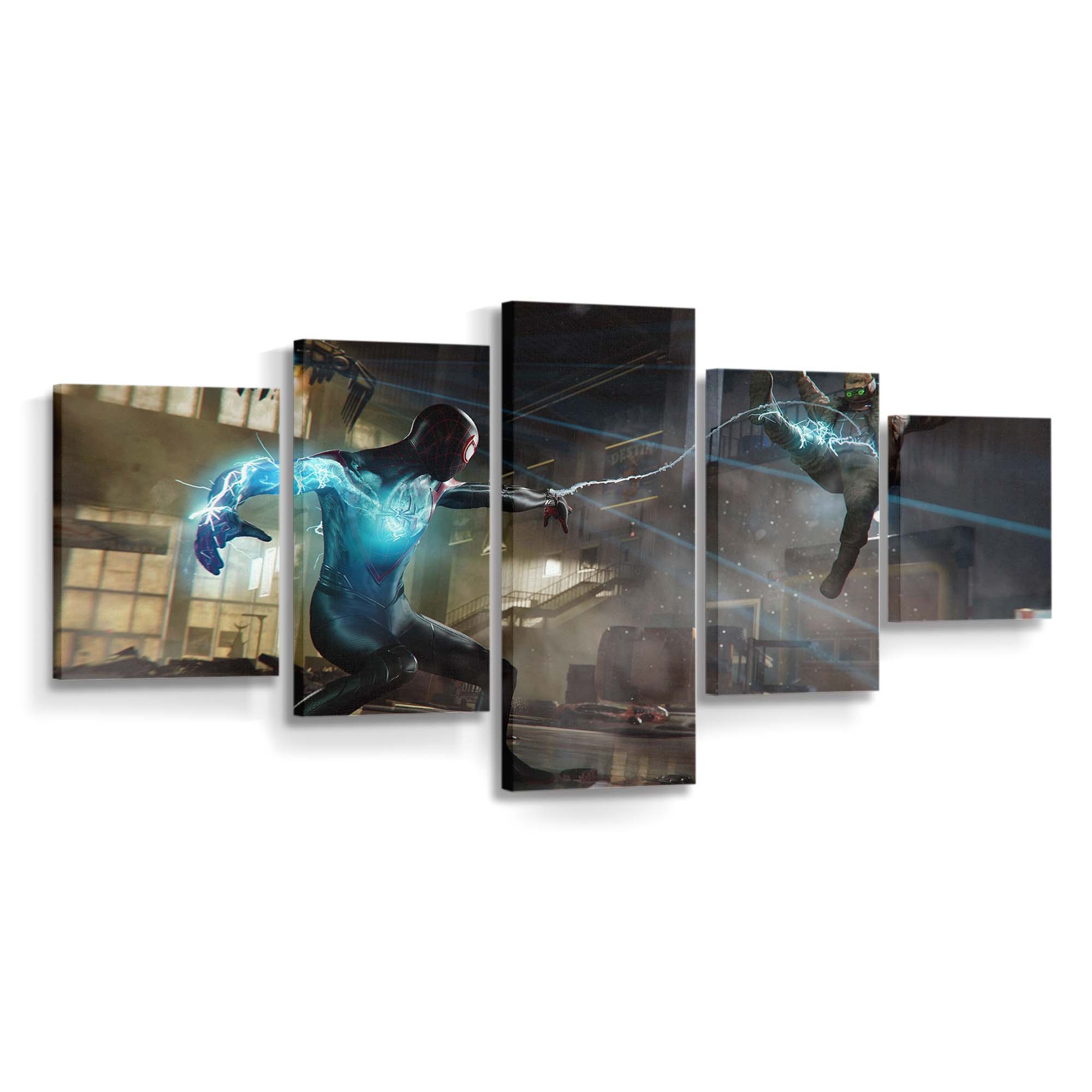 Spider Man 2 Spiel 2 Leinwandbild - Wanddeko Spider-Man Leinwandbild