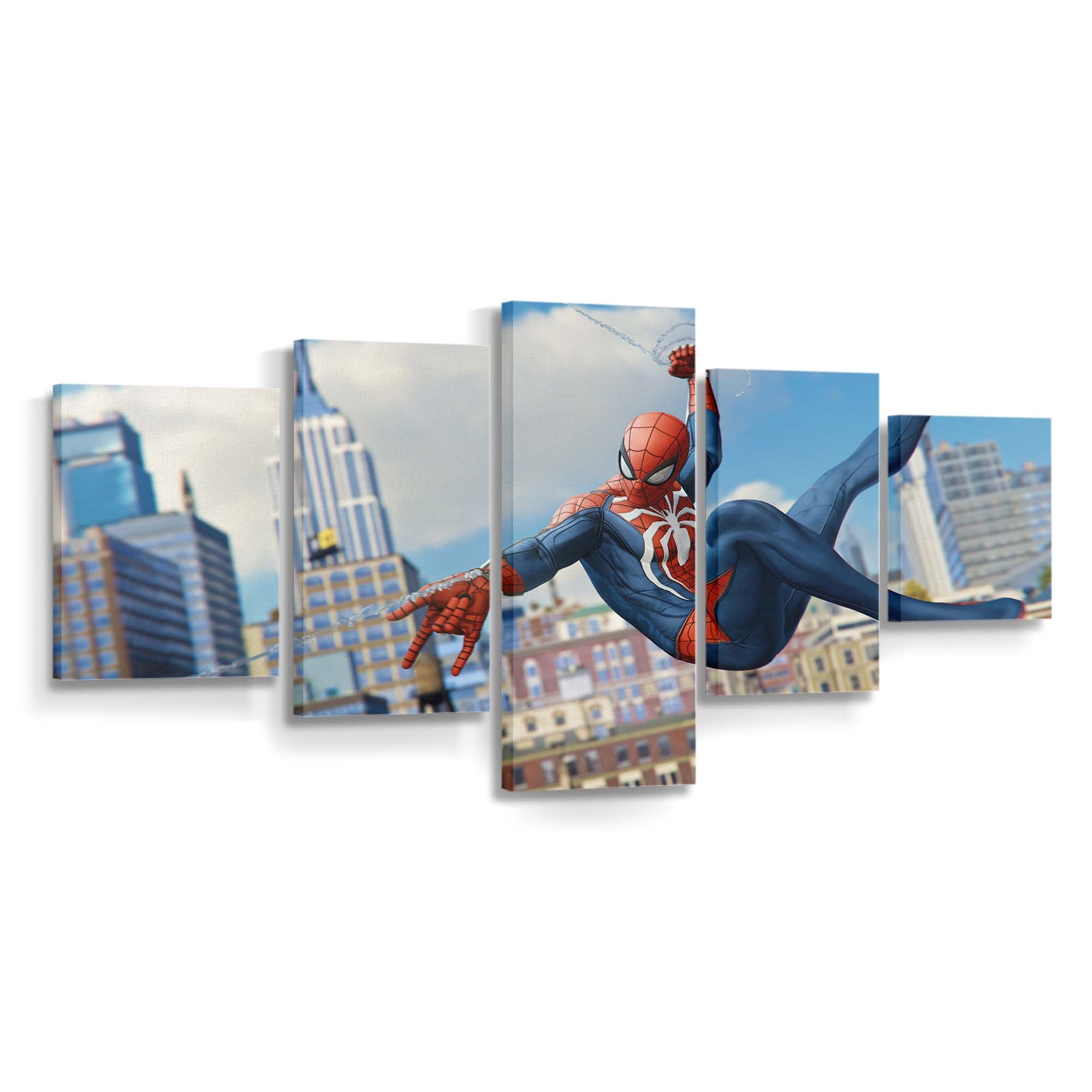 Spider Man 2018 Spiel 2 Leinwandbild - Wanddeko Spider-Man Leinwandbild