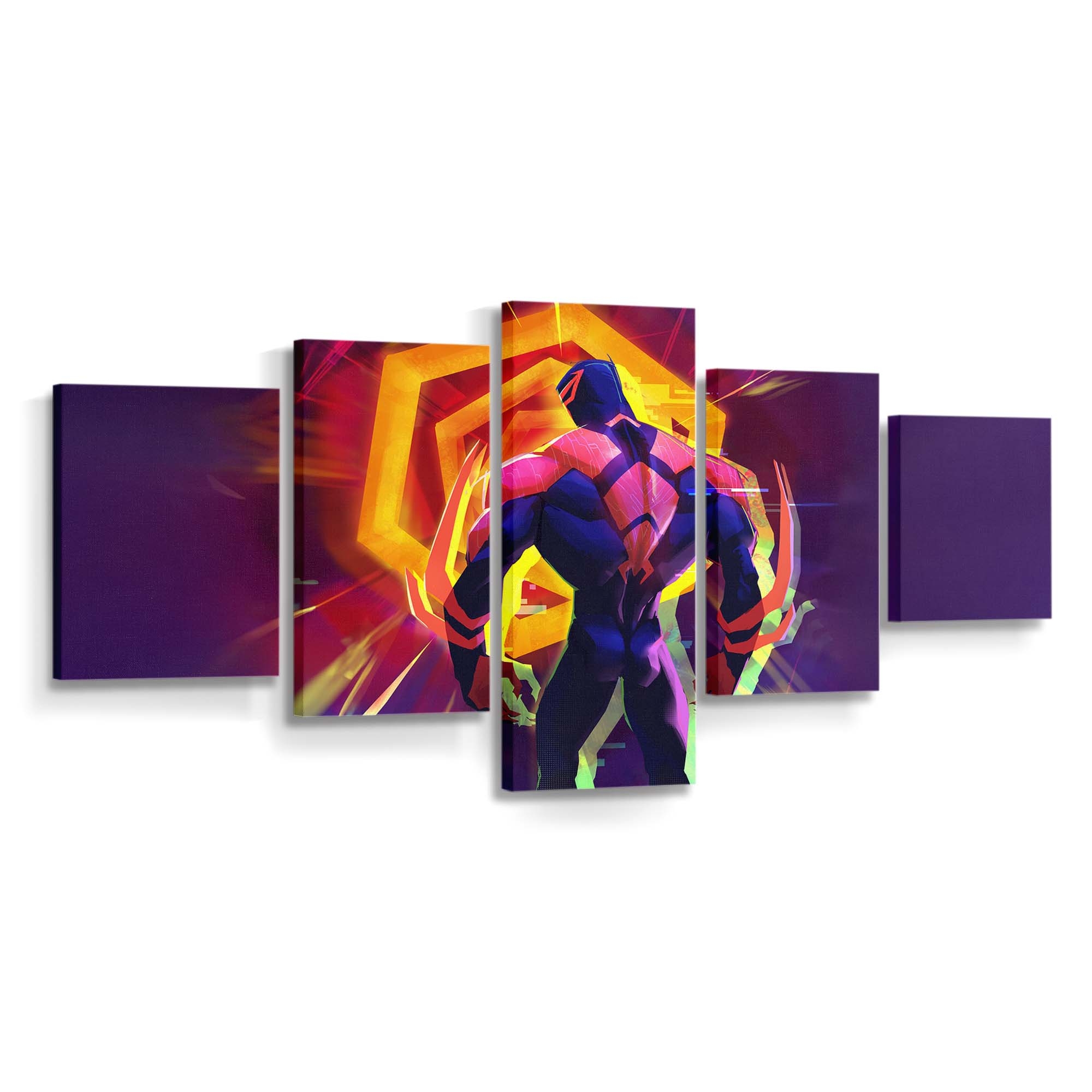 Spider Man 2099 Across Dimensions Leinwandbild - Wanddeko Spider-Man Leinwandbild