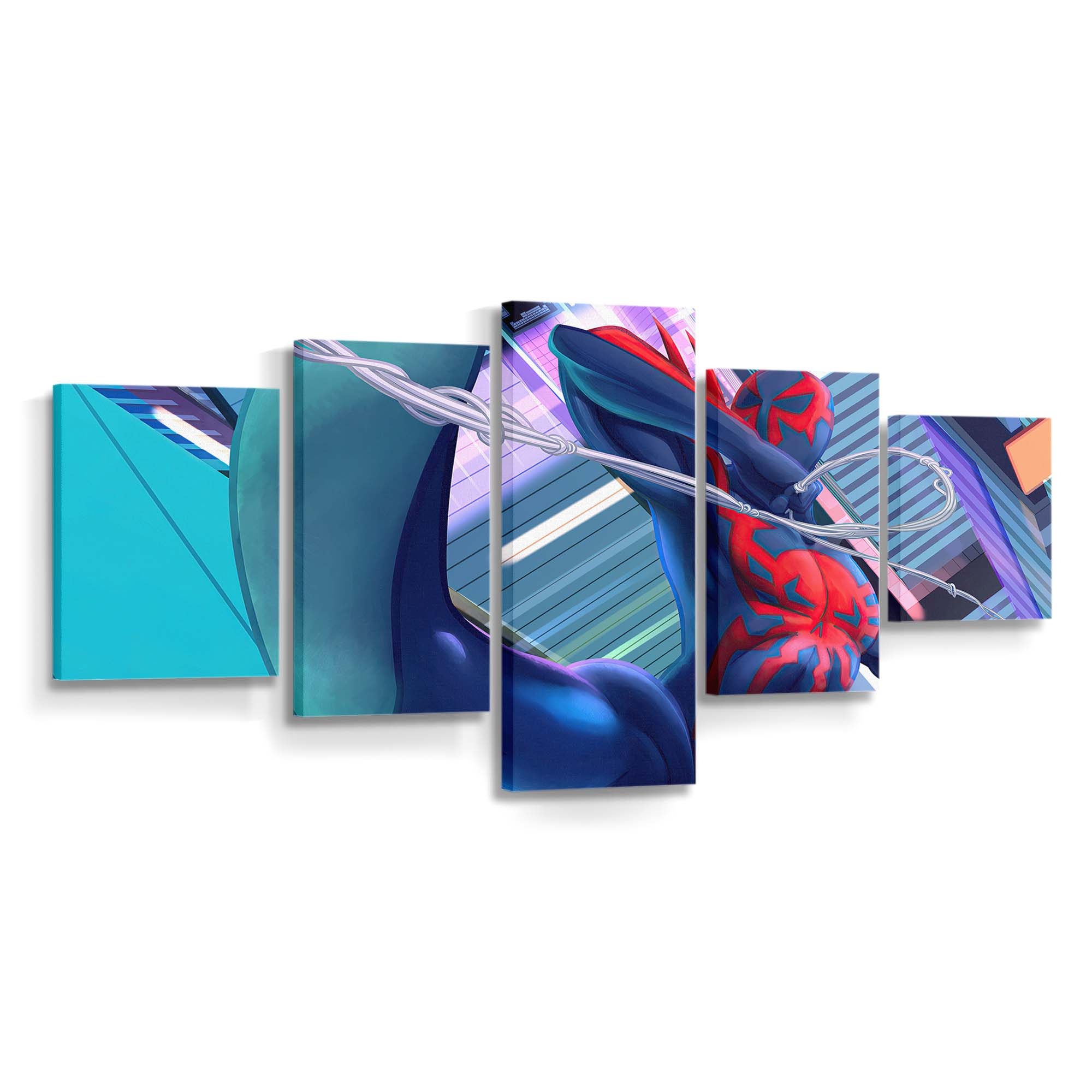 Spider Man 2099 Coming Leinwandbild - Wanddeko Spider-Man Leinwandbild