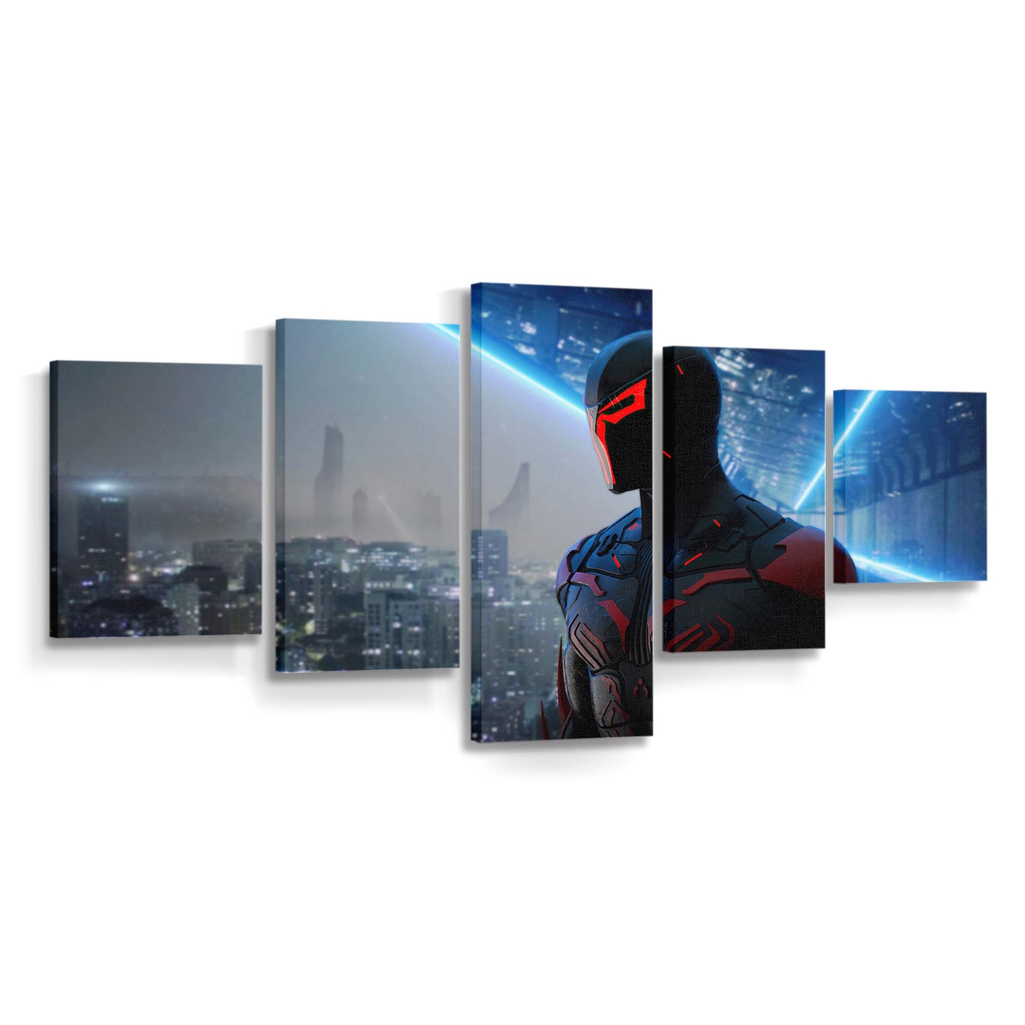 Spider Man 2099 Cyber Leinwandbild - Wanddeko Spider-Man Leinwandbild