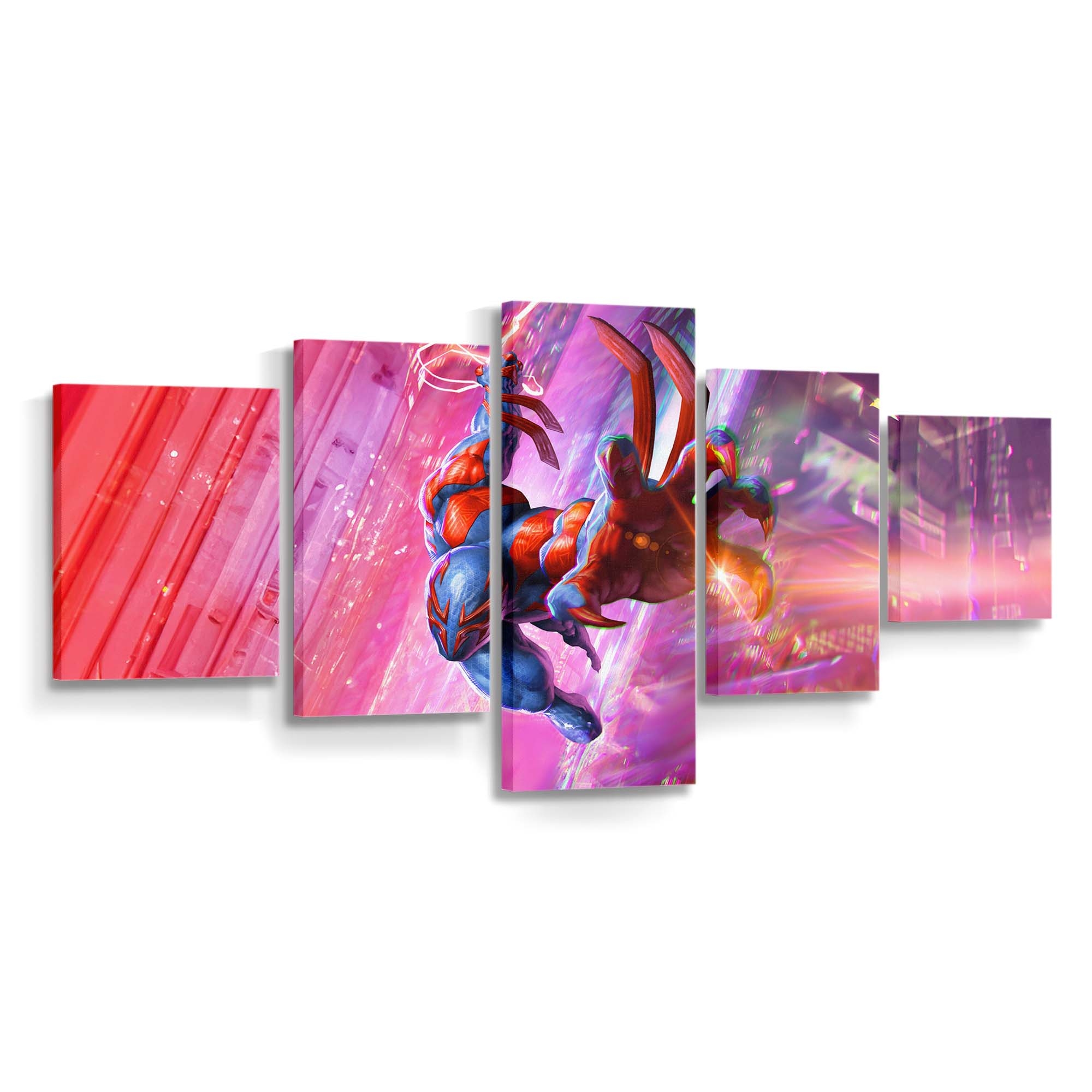 Spider Man 2099 Hightech Held Leinwandbild - Wanddeko Spider-Man Leinwandbild