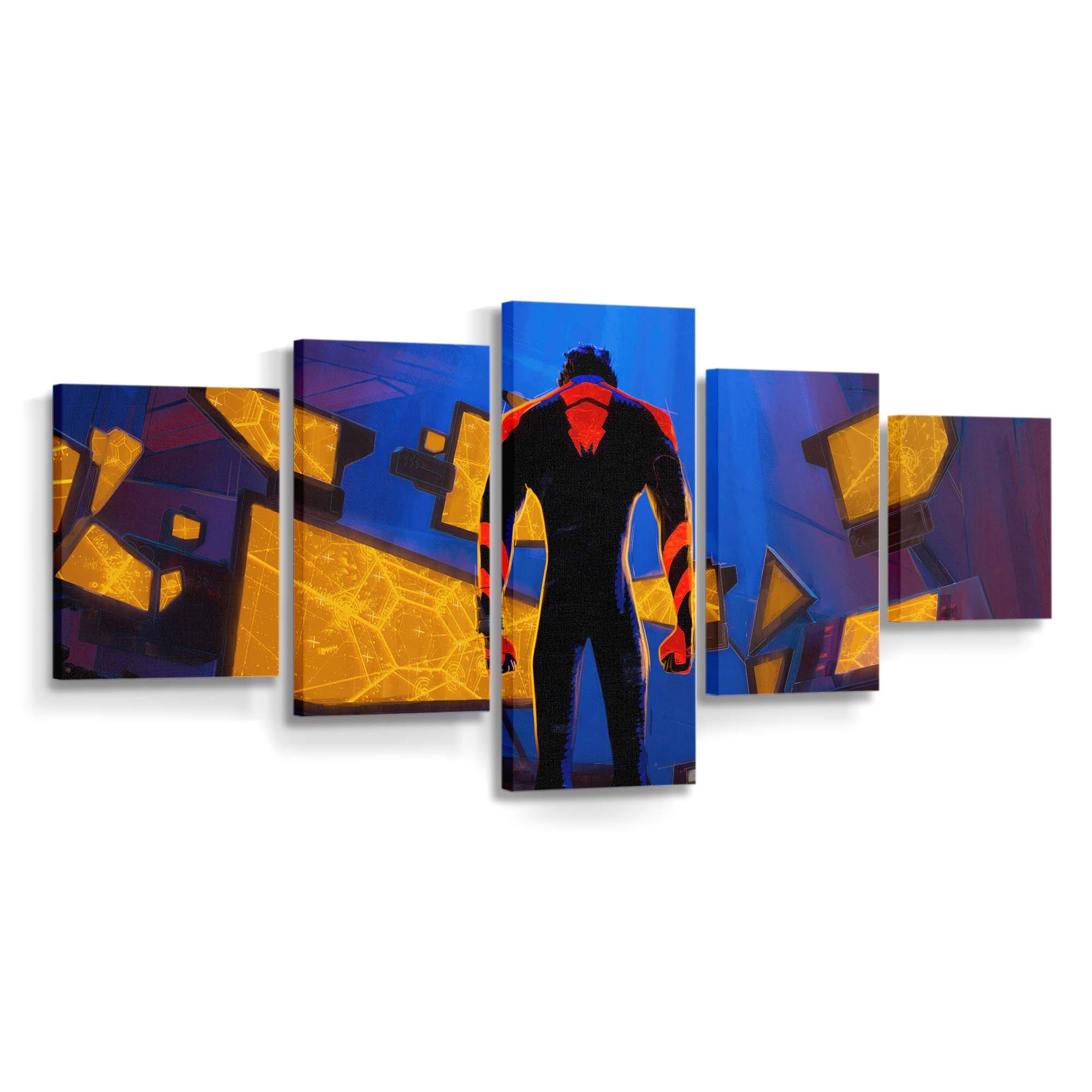 Spider Man 2099 in Spider Man: Across the Spider Verse Leinwandbild - Wanddeko Spider-Man Leinwandbild