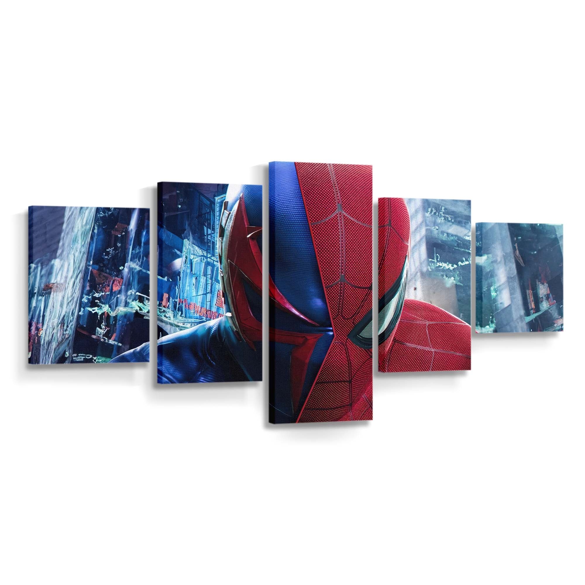 Spider Man 2099 X Spider Man Leinwandbild - Wanddeko Spider-Man Leinwandbild