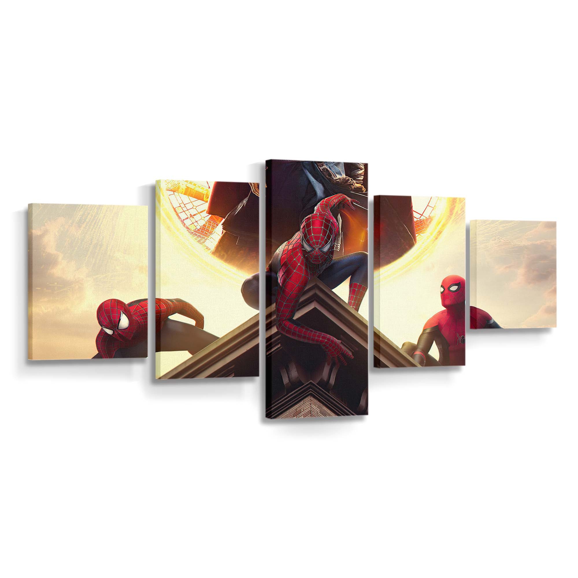 Spider Man 3 2 Leinwandbild - Wanddeko Spider-Man Leinwandbild