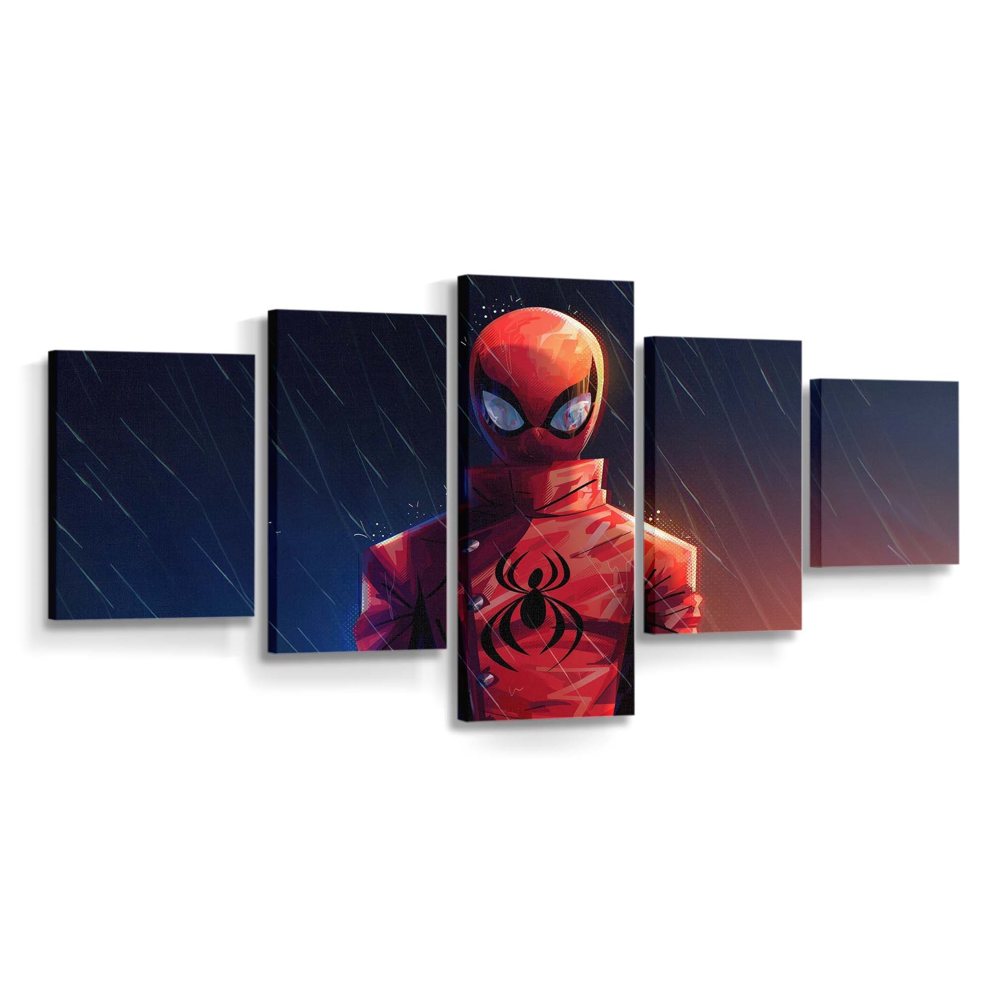 Spider Man Across The Spider Verse Movie Art Leinwandbild - Wanddeko Spider-Man Leinwandbild