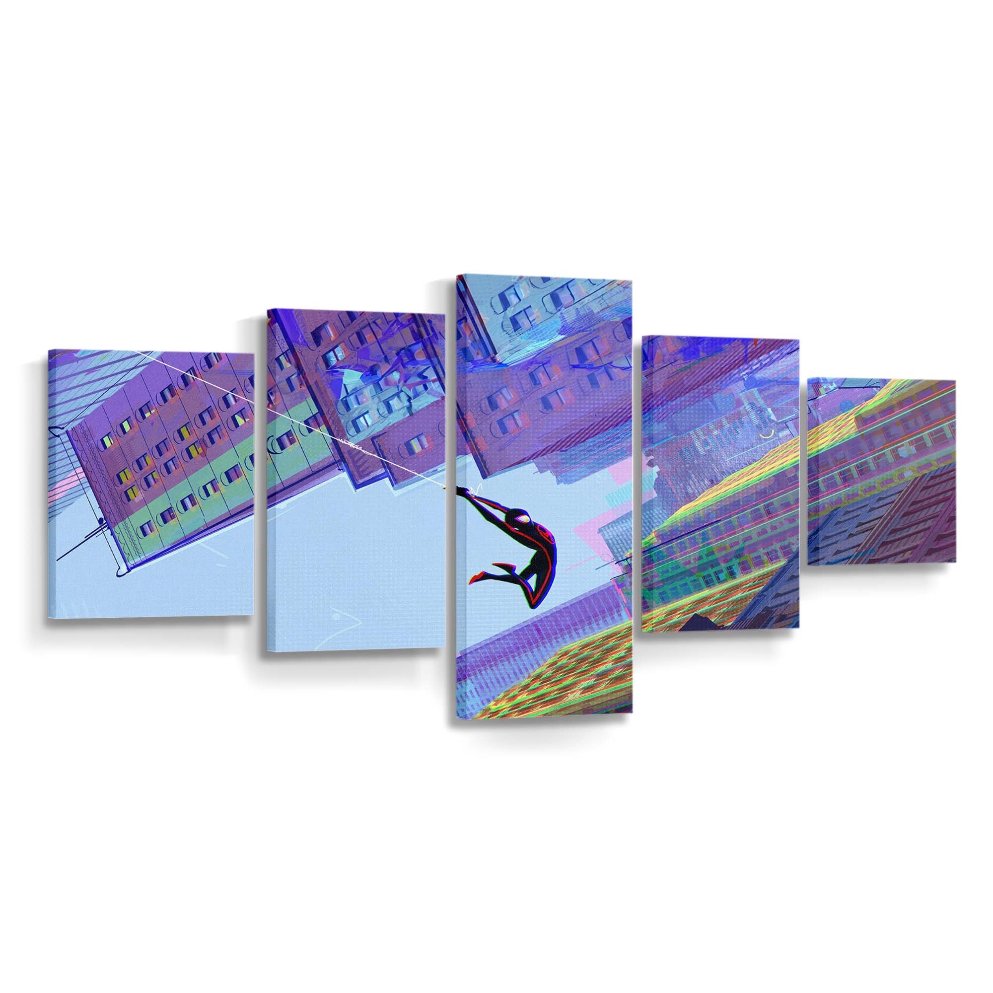 Spider Man Across The Spiderverse Marvel Leinwandbild - Wanddeko Spider-Man Leinwandbild