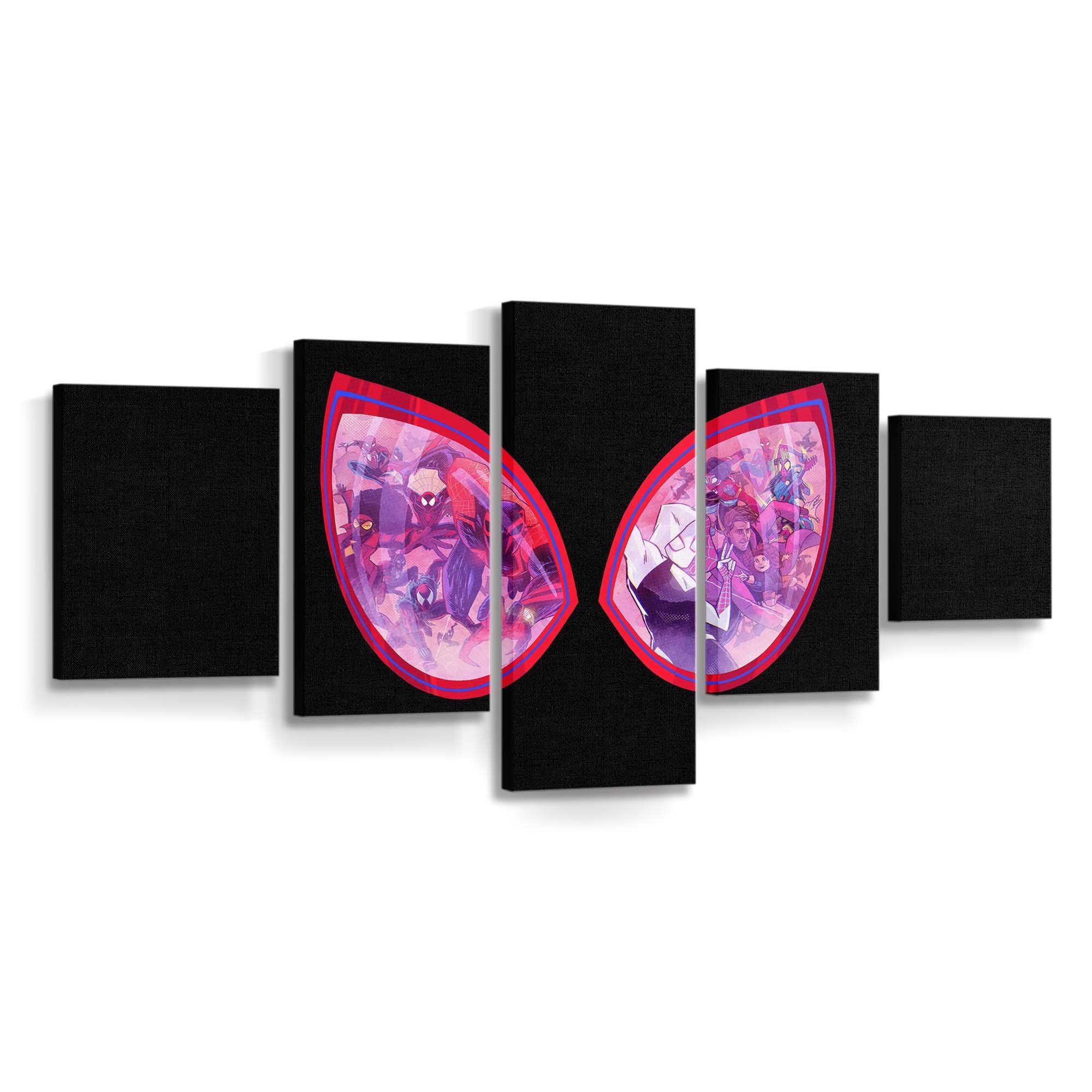 Spider Man Across The Spiderverse Oled Leinwandbild - Wanddeko Spider-Man Leinwandbild