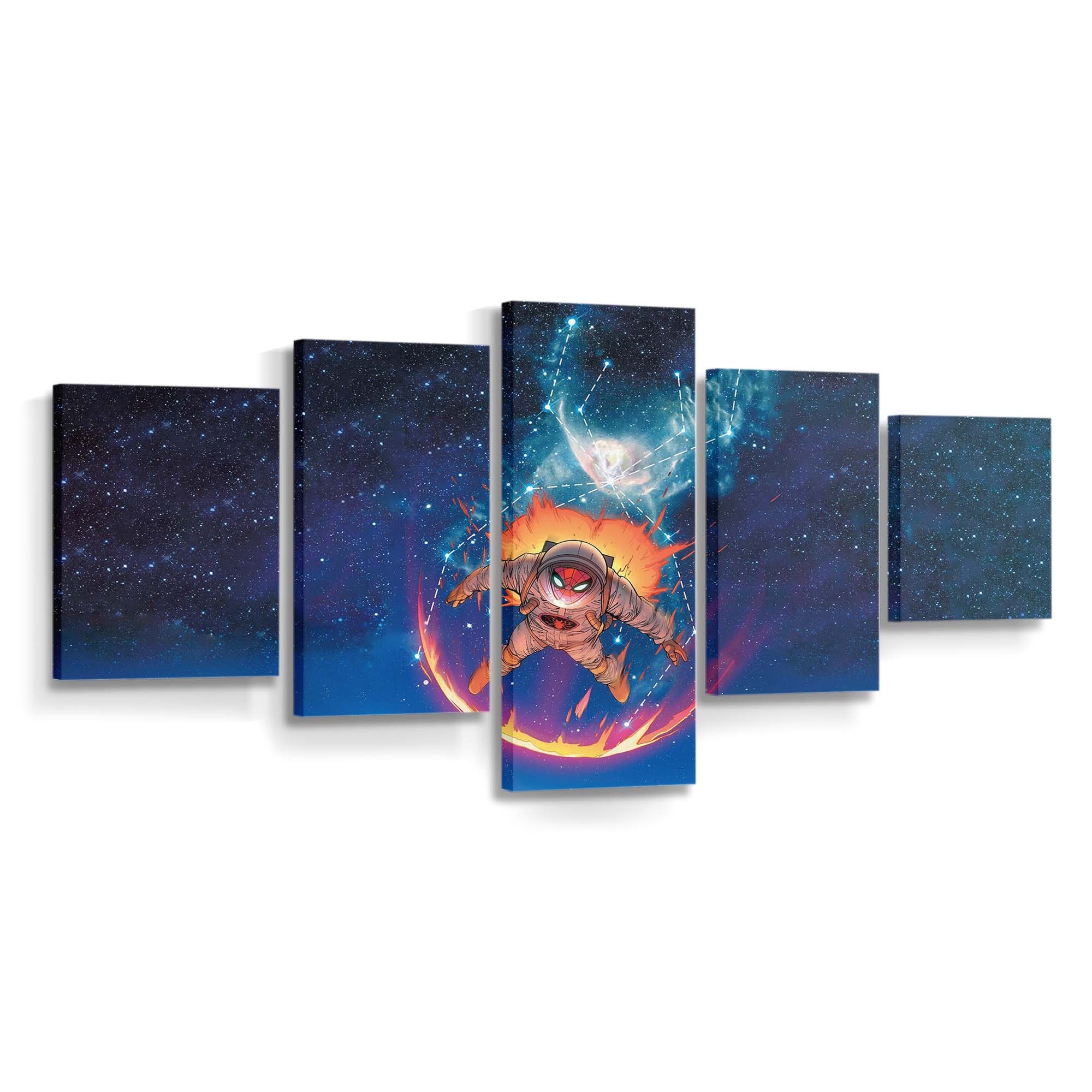 Spider Man Astronautenanzug Leinwandbild - Wanddeko Spider-Man Leinwandbild