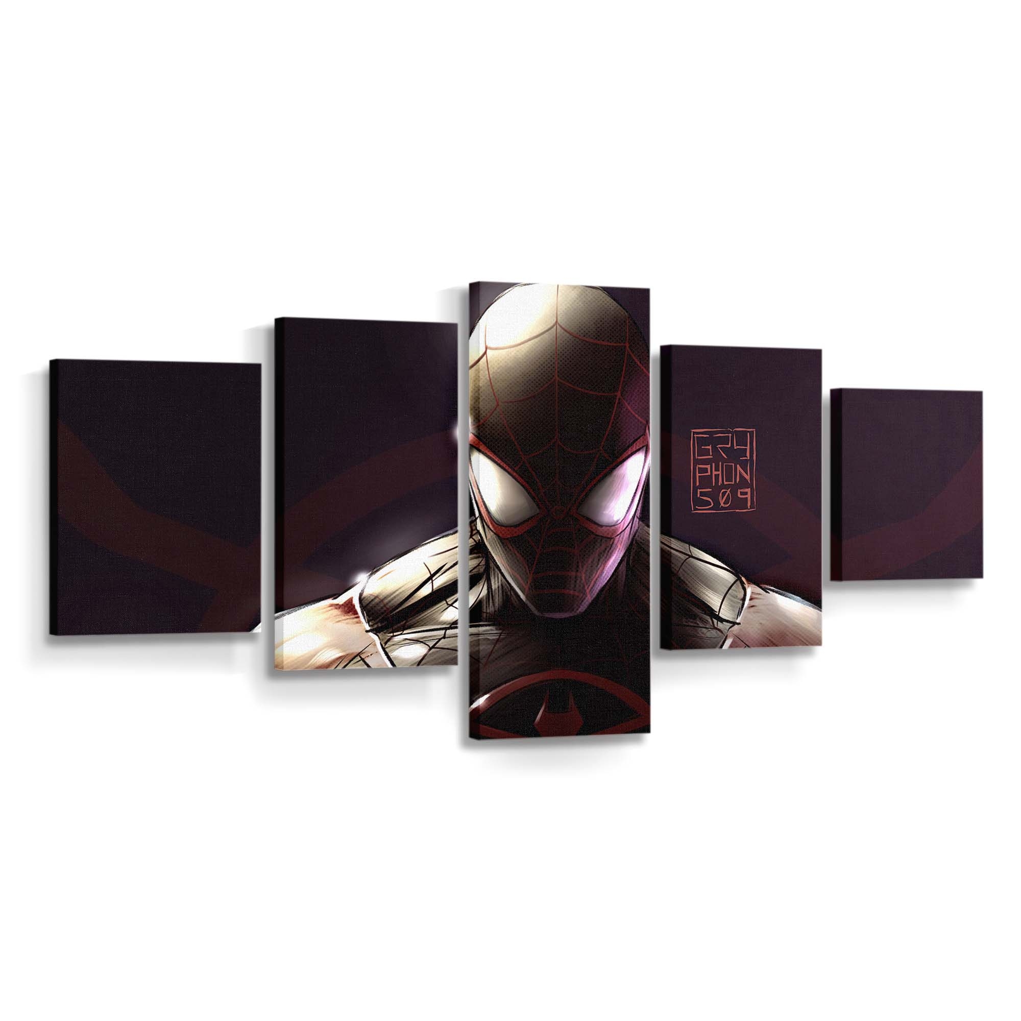 Spider Man Back In Black Leinwandbild - Wanddeko Spider-Man Leinwandbild