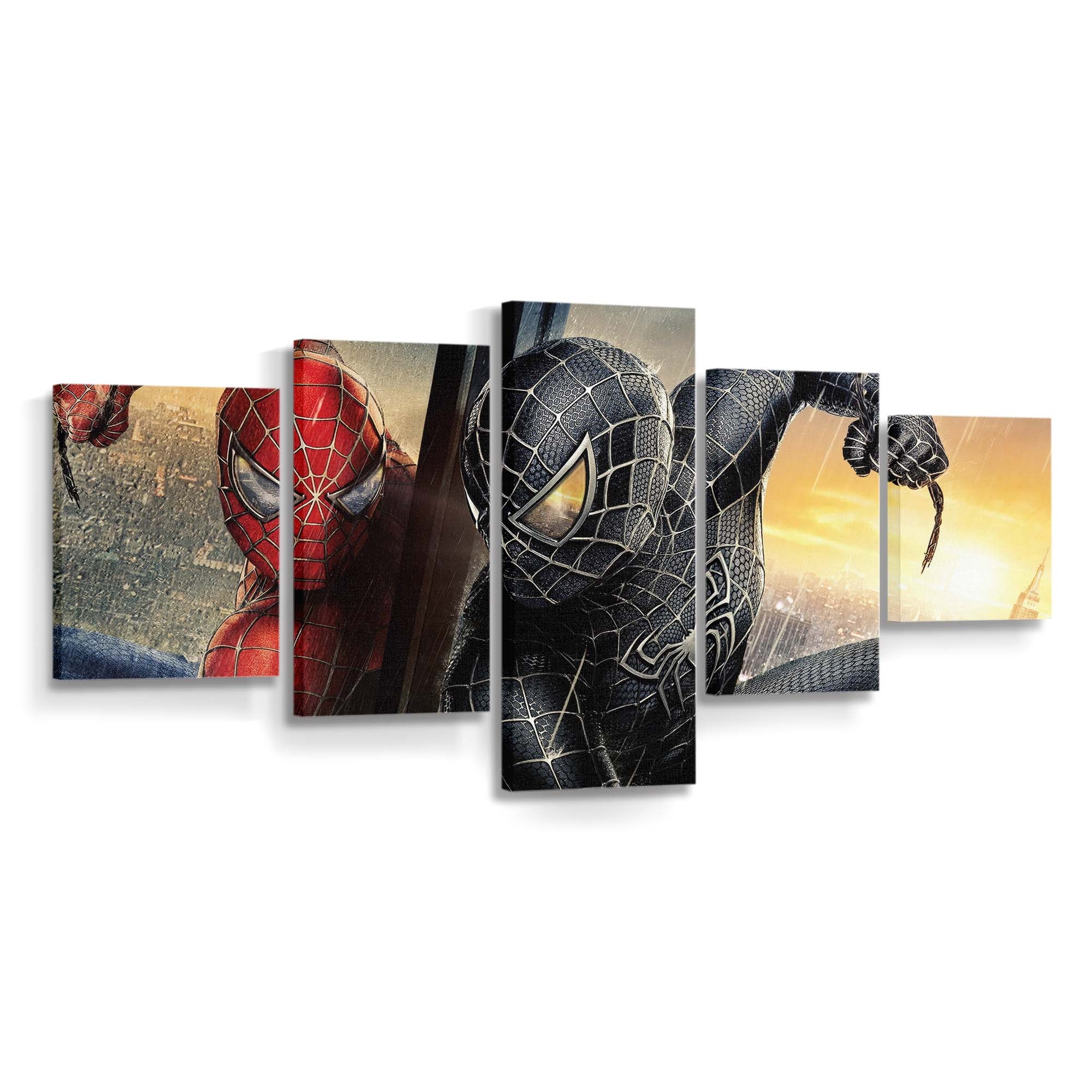 Spider Man schwarz und rot 2 Leinwandbild - Wanddeko Spider-Man Leinwandbild