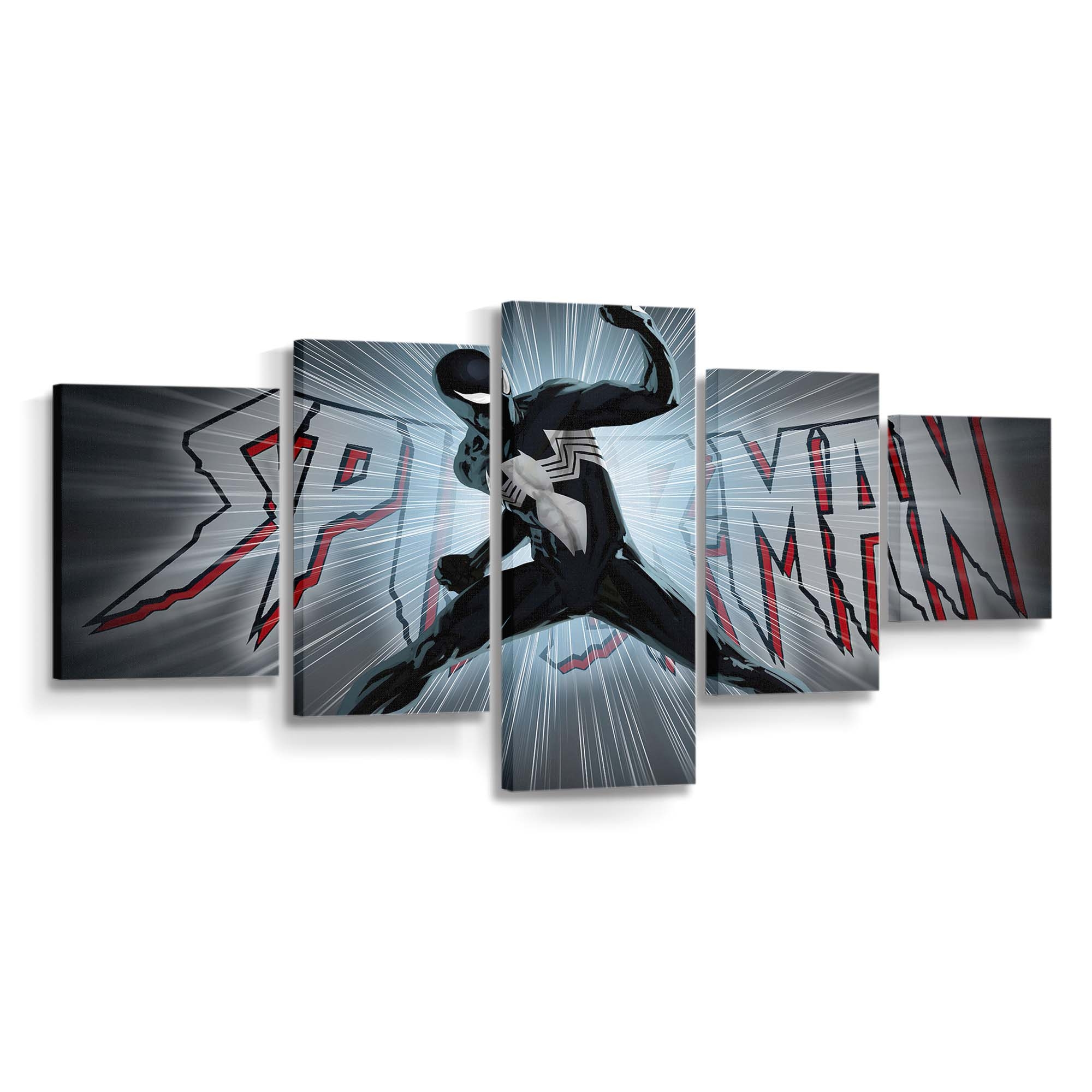 Spider Man schwarzer Anzug 3 Leinwandbild - Wanddeko Spider-Man Leinwandbild