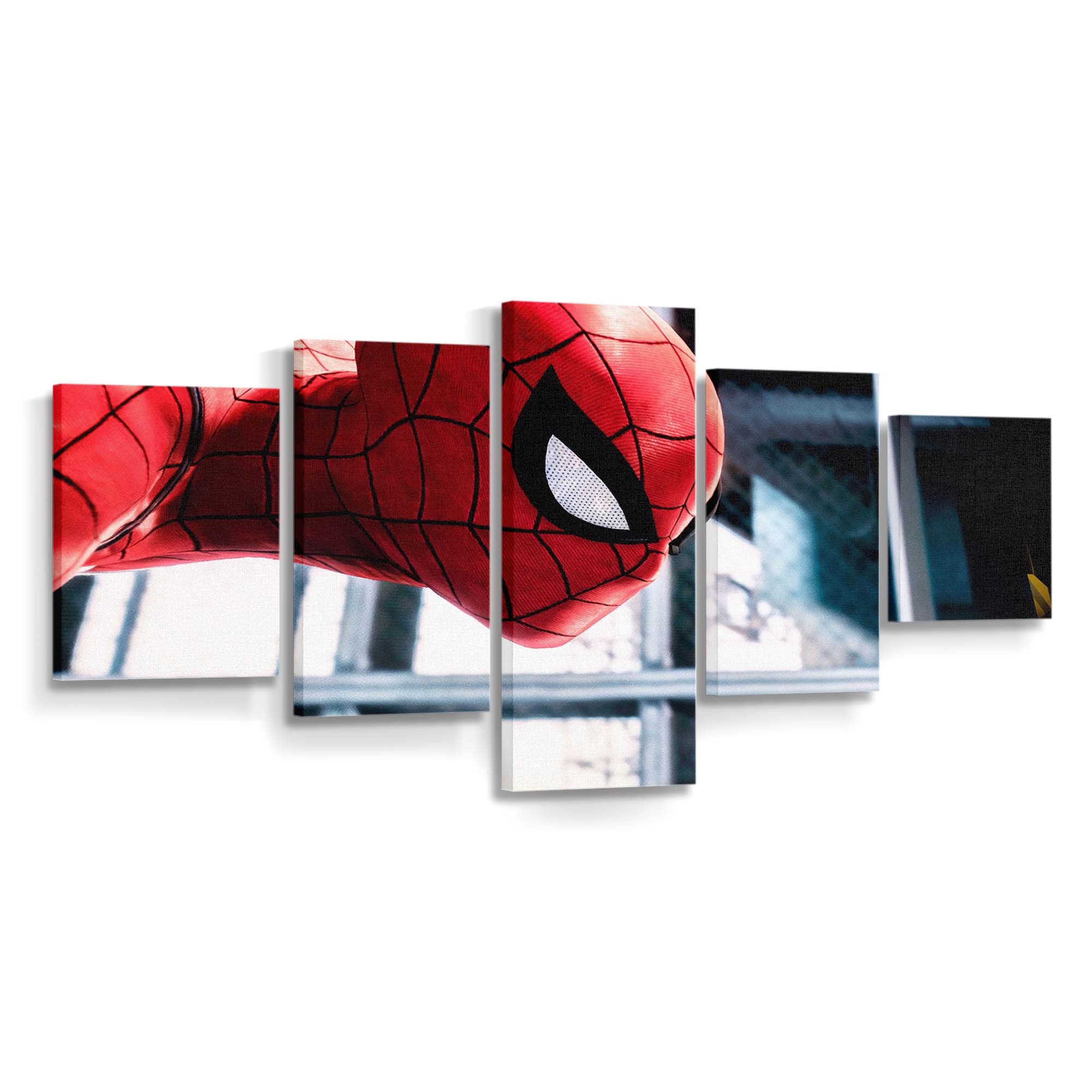 Spider Man Nahaufnahme 2 Leinwandbild - Wanddeko Spider-Man Leinwandbild