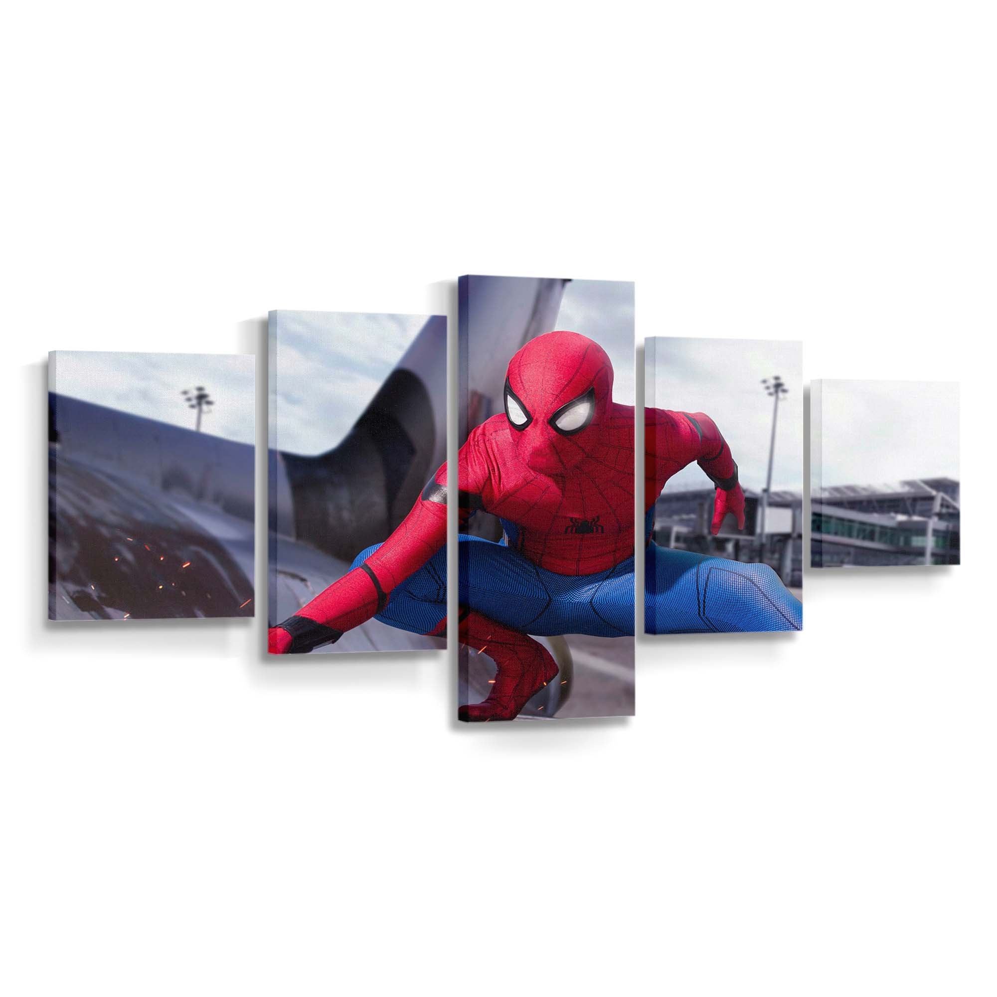 Spider Man Cosplay Civil War Leinwandbild - Wanddeko Spider-Man Leinwandbild