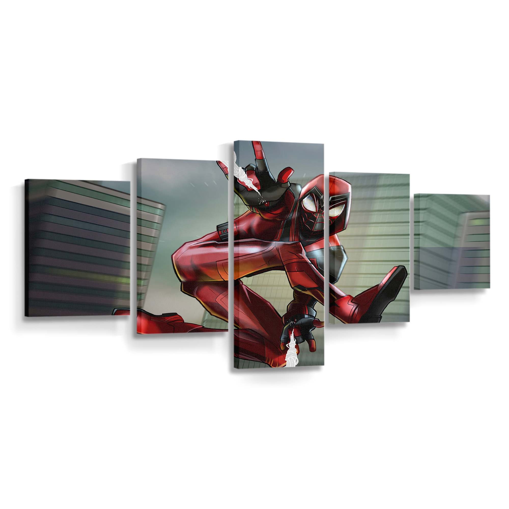 Spider Man Crimson Cowl Suit Leinwandbild - Wanddeko Spider-Man Leinwandbild