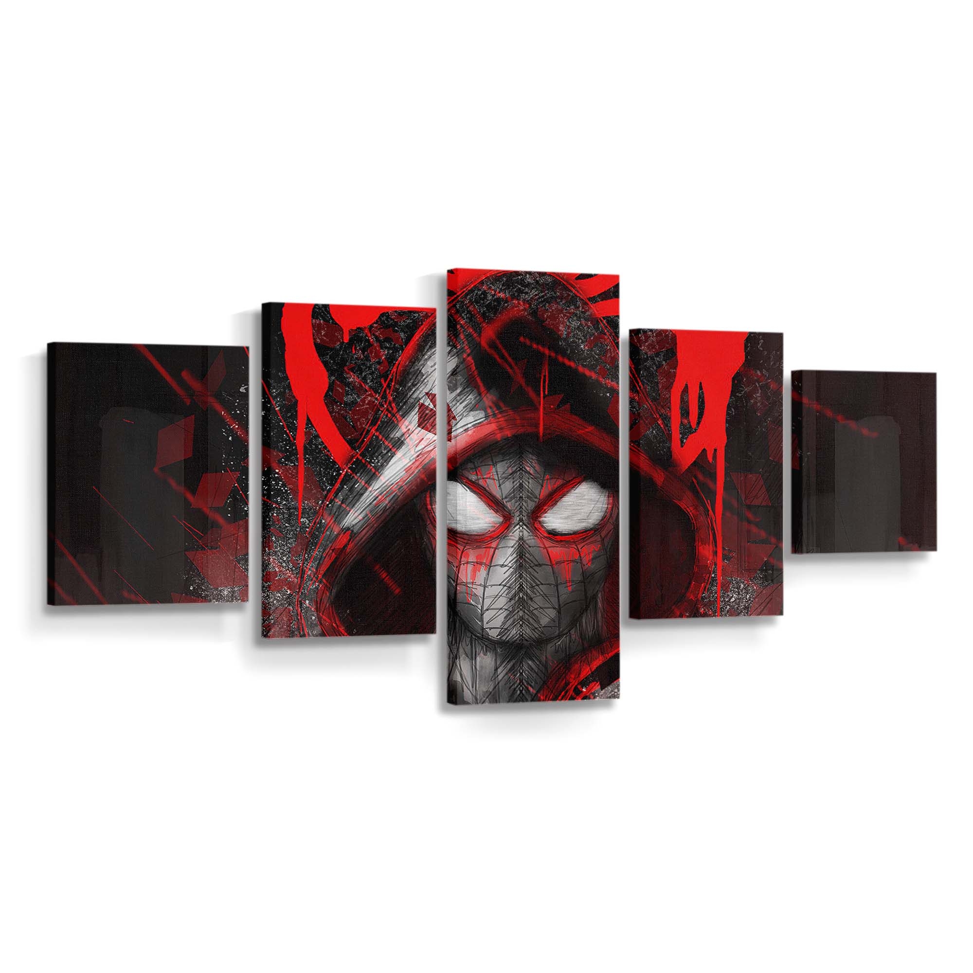 Spider Man Hoodie Logo Leinwandbild - Wanddeko Spider-Man Leinwandbild