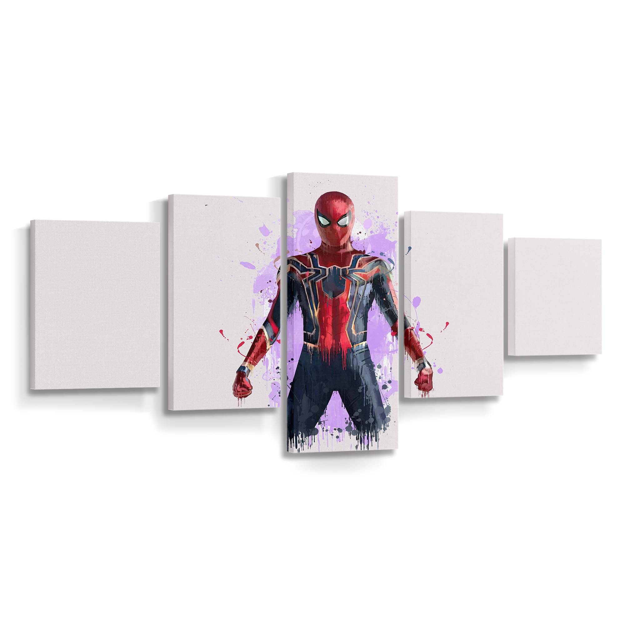 Spider Man in Avengers Infinity War 2018 Artwork Leinwandbild - Wanddeko Spider-Man Leinwandbild