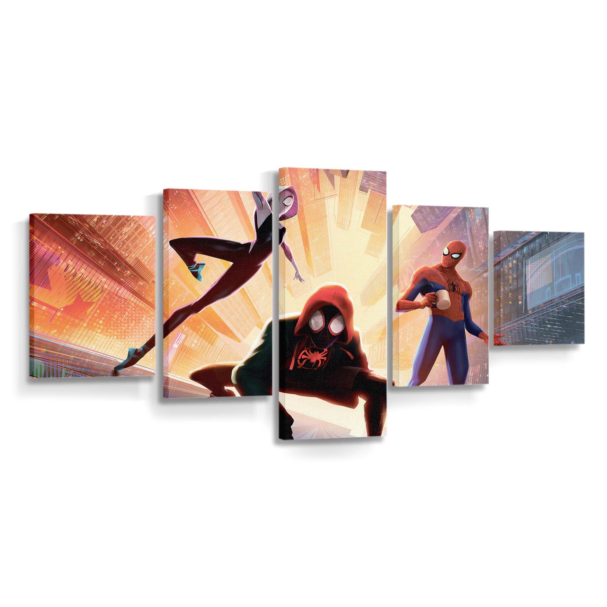 Spider Man Into The Spider Verse Neu Neu Leinwandbild - Wanddeko Spider-Man Leinwandbild