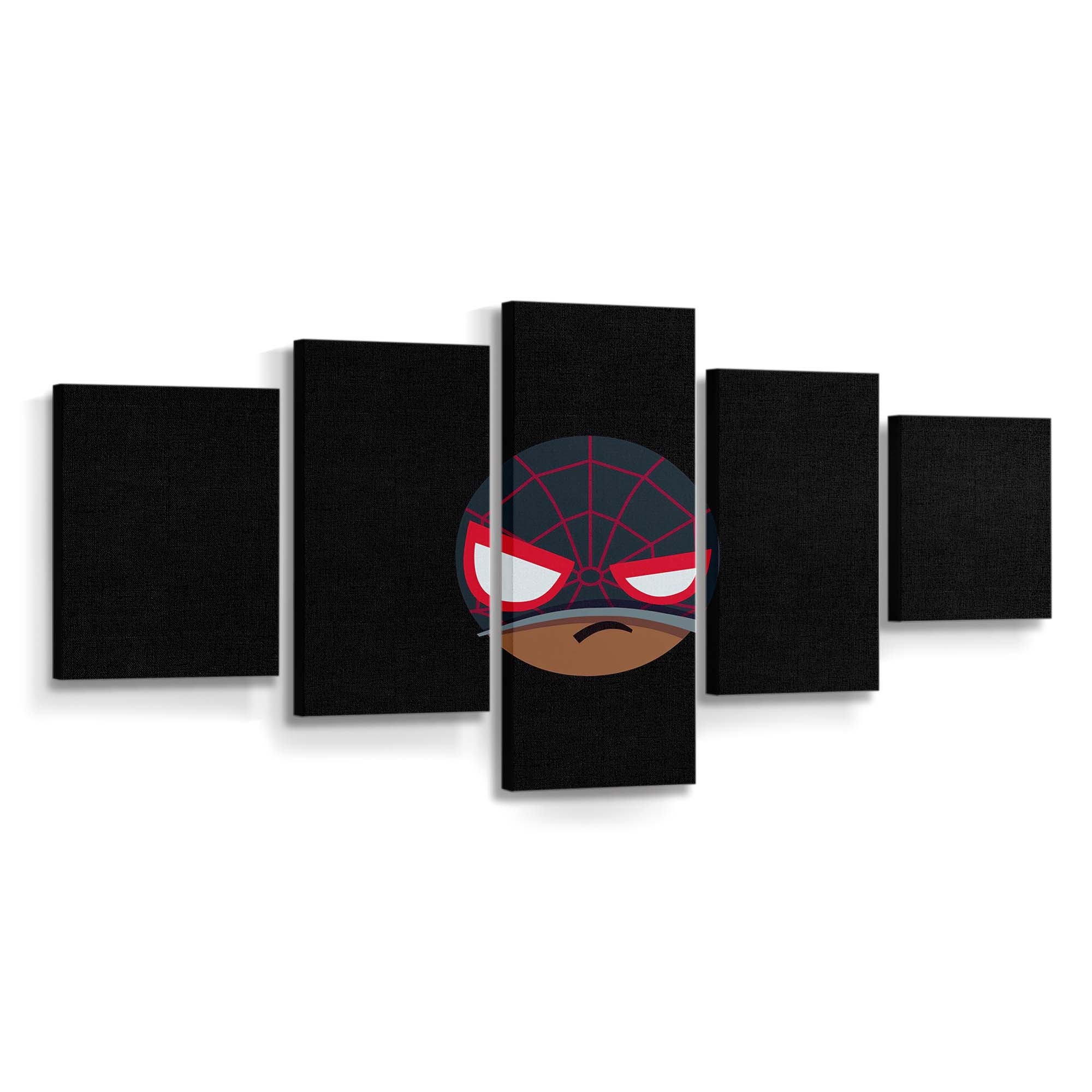 Spider Man Mood Off Minimal Leinwandbild - Wanddeko Spider-Man Leinwandbild