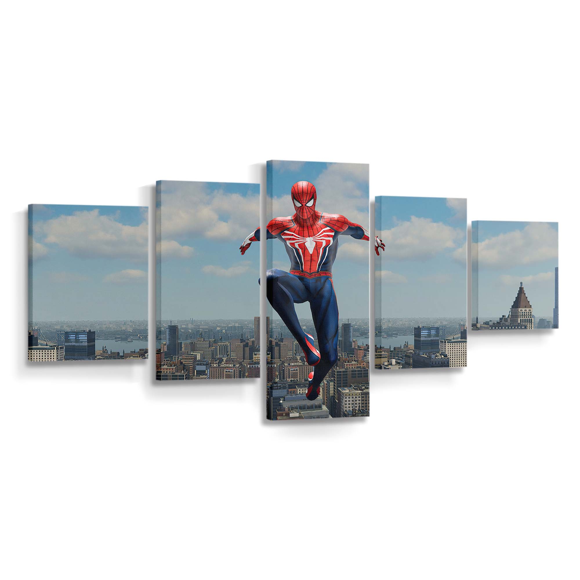 Spider Man New Yorker Leinwandbild - Wanddeko Spider-Man Leinwandbild