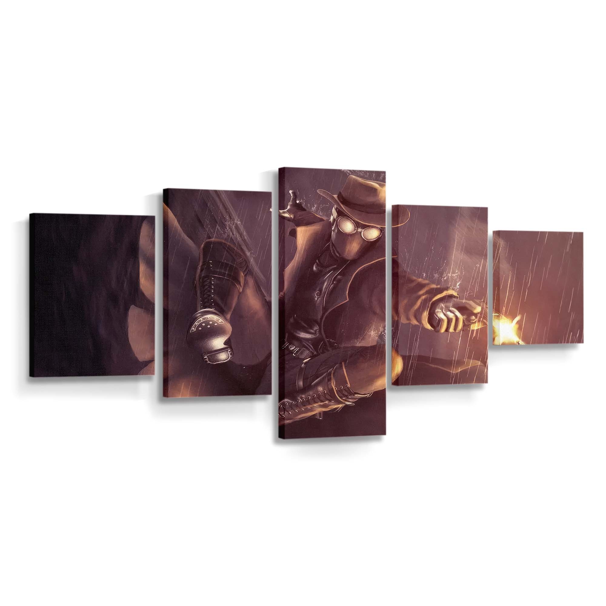 Spider Man Noir 3 Leinwandbild - Wanddeko Spider-Man Leinwandbild